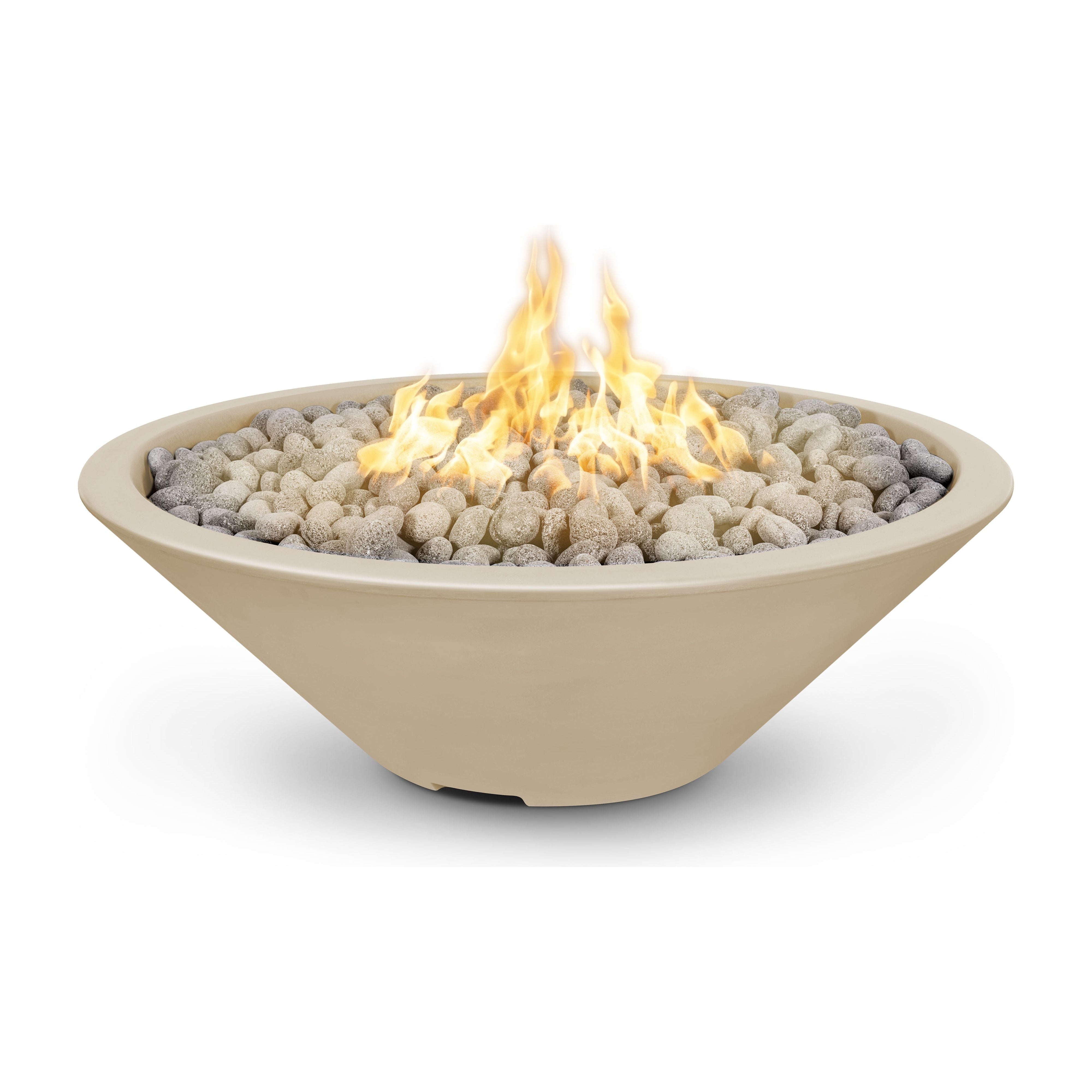 The Outdoor Plus Cazo GFRC Concrete Fire Pit - Narrow Ledge