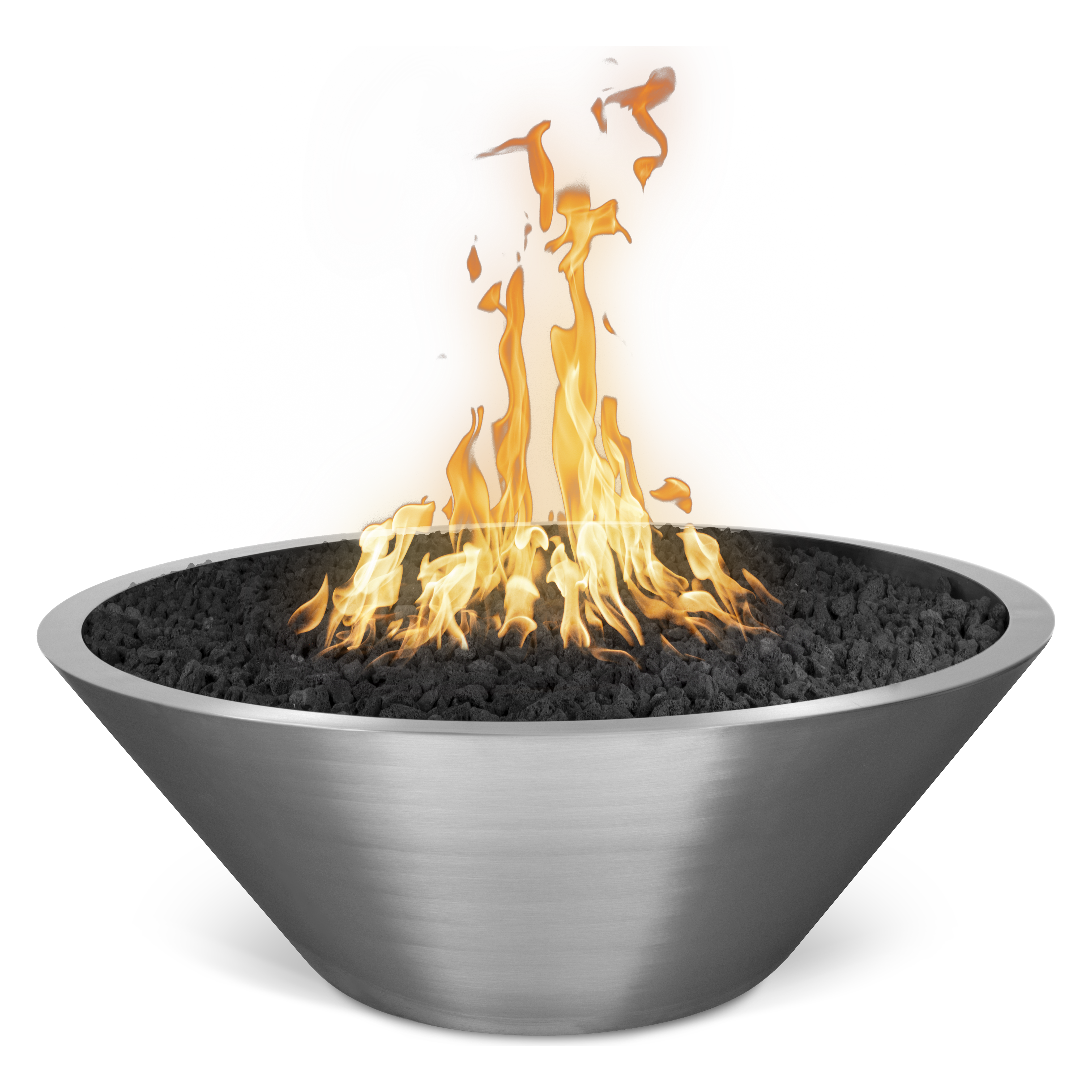 The Outdoor Plus Cazo Stainless Steel Fire Pit - Narrow Ledge