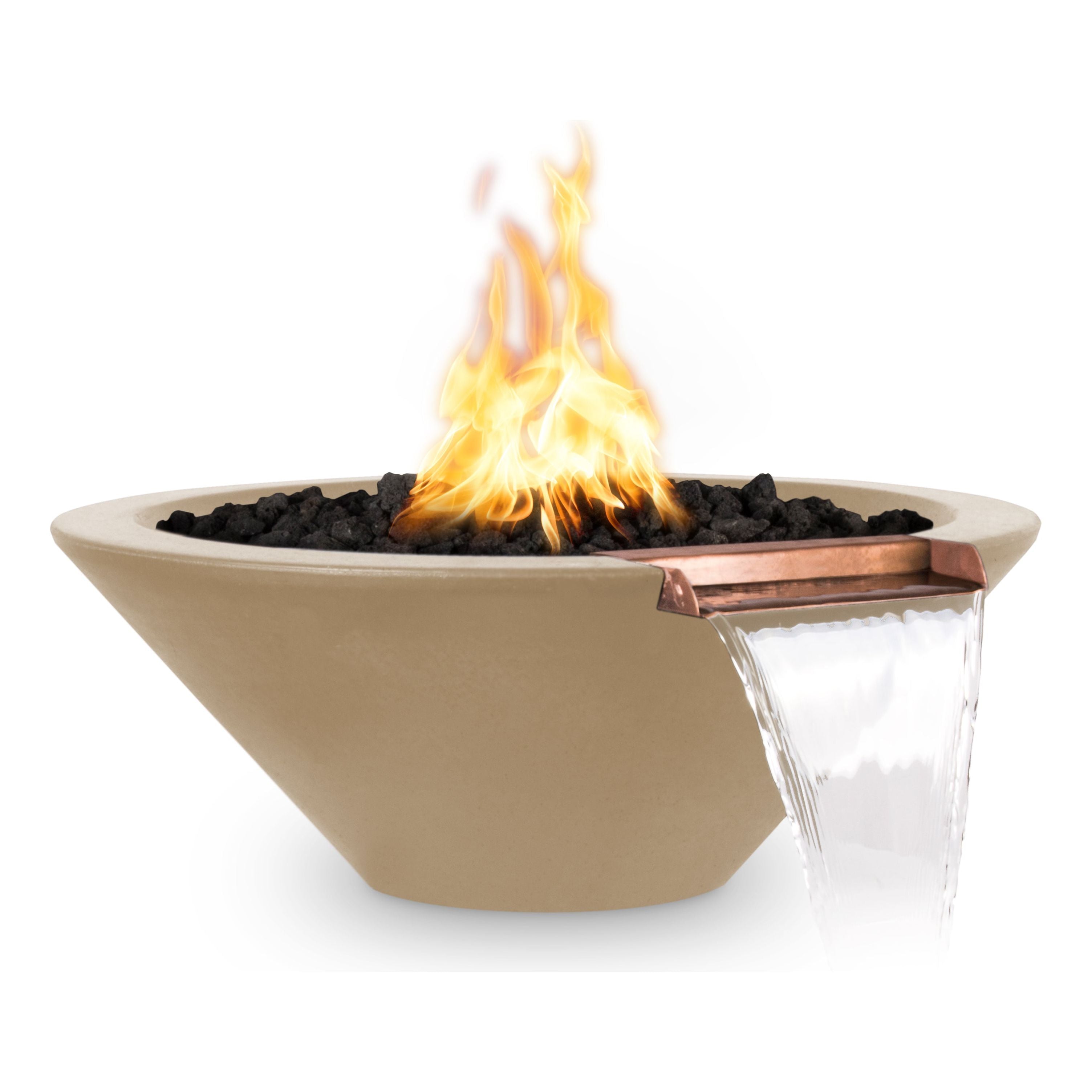 The Outdoor Plus Cazo GFRC Concrete Fire & Water Bowl