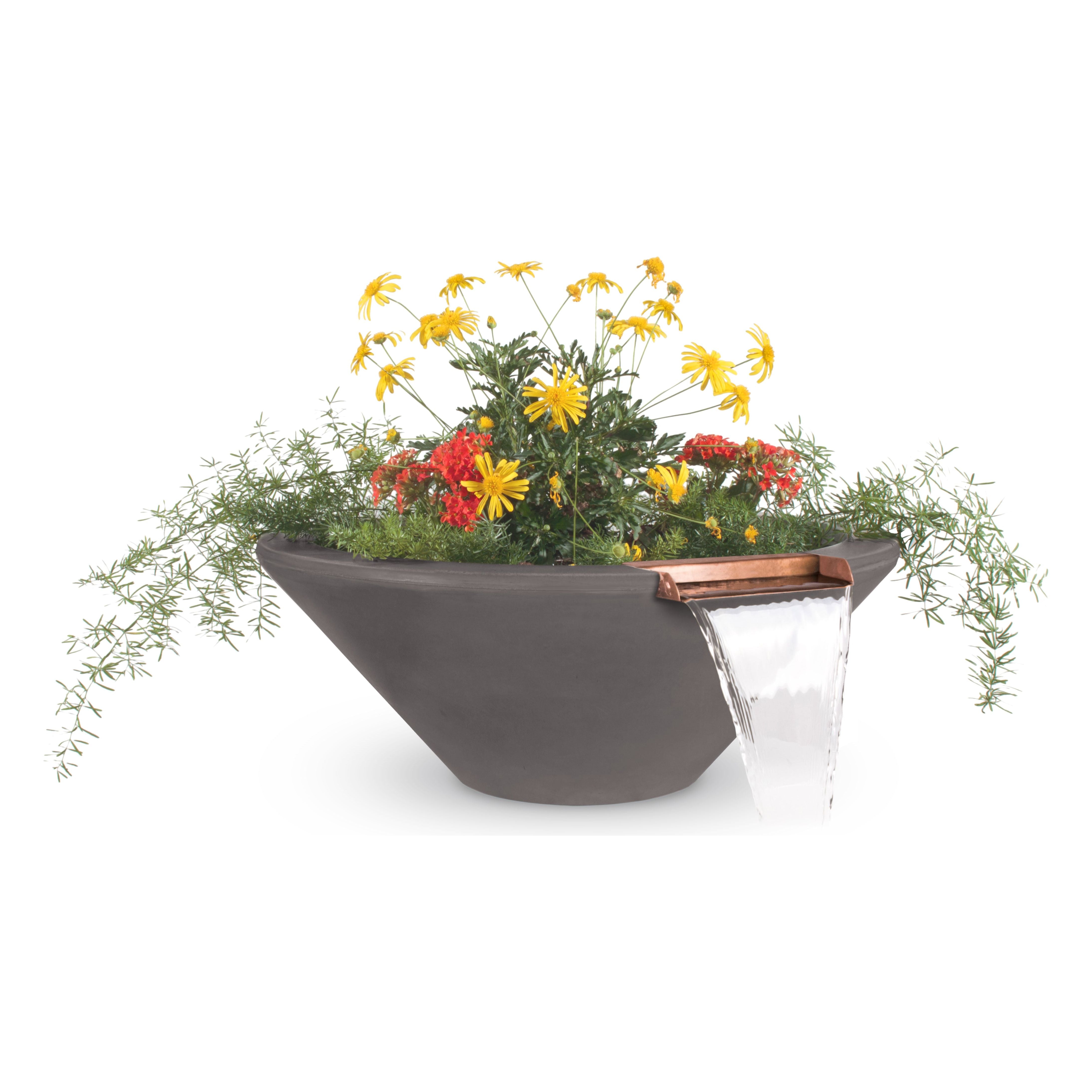The Outdoor Plus Cazo GFRC Concrete Planter & Water Bowl