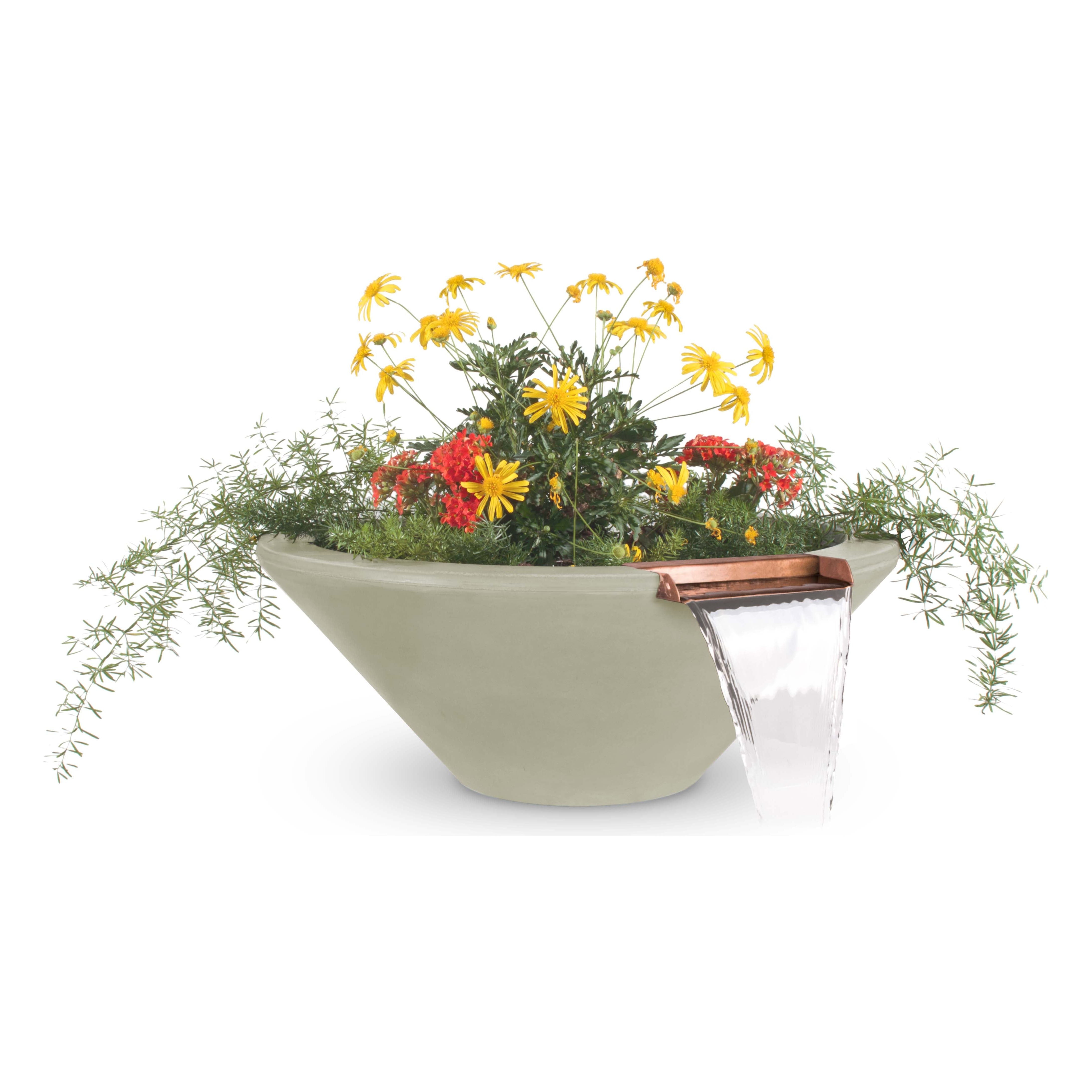 The Outdoor Plus Cazo GFRC Concrete Planter & Water Bowl
