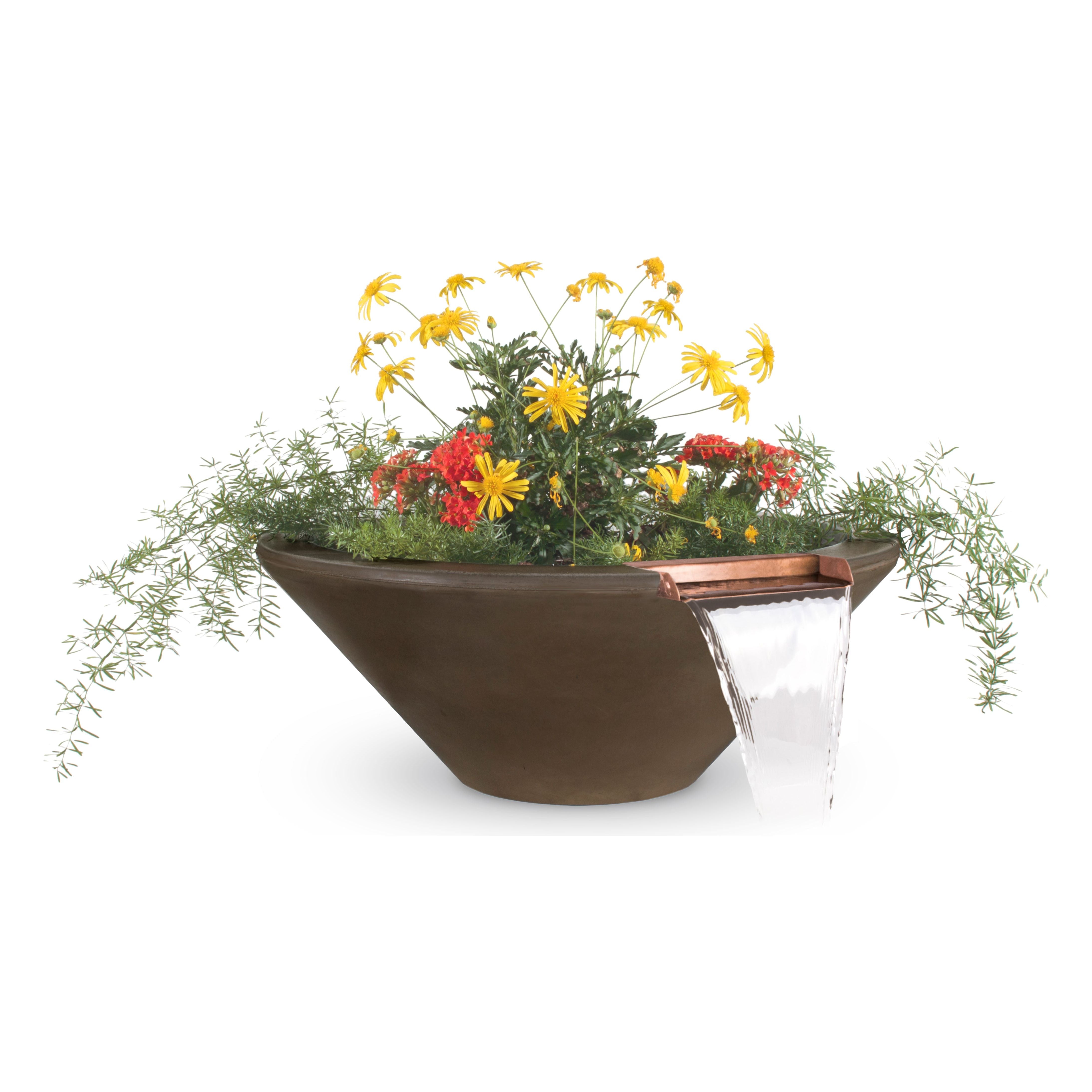 The Outdoor Plus Cazo GFRC Concrete Planter & Water Bowl