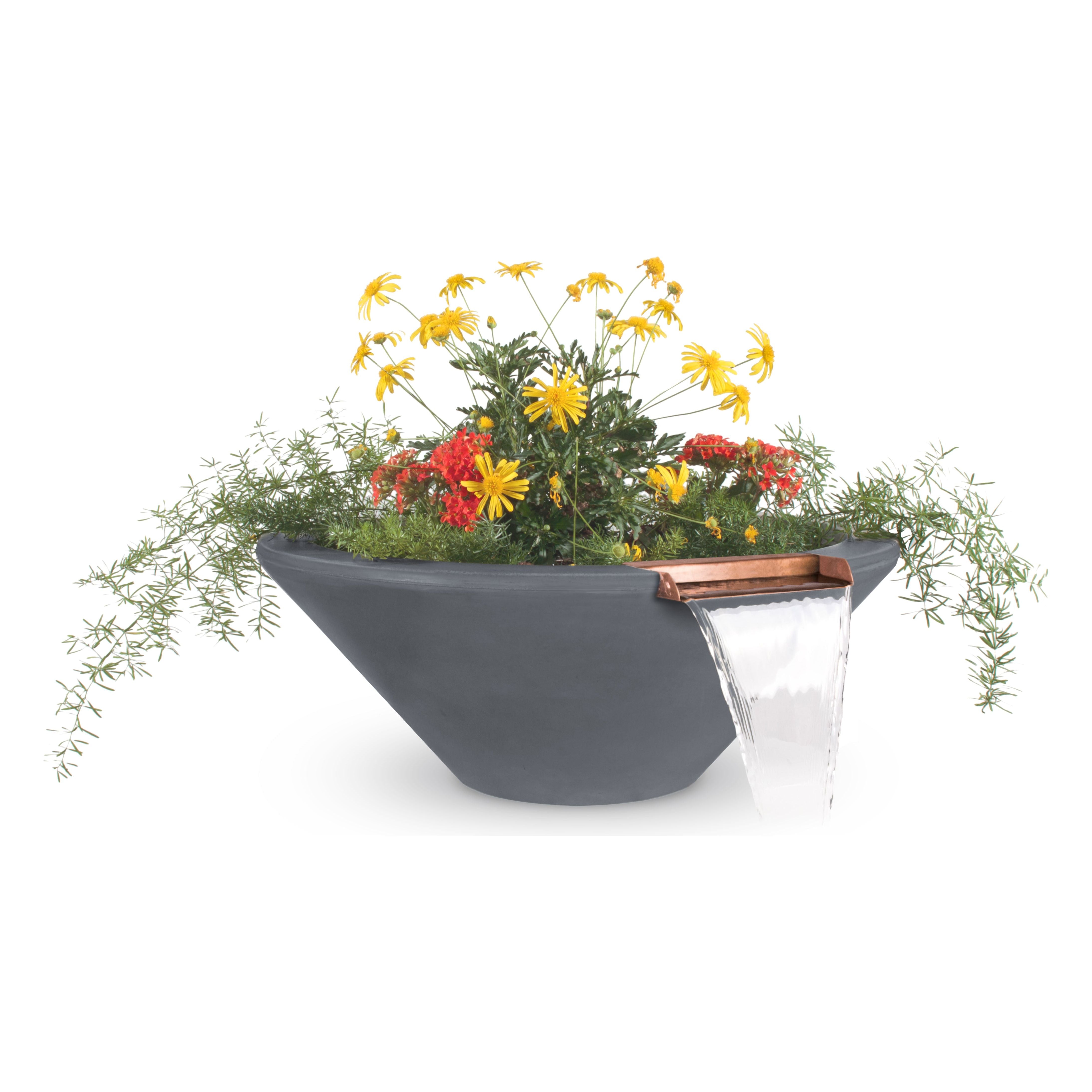 The Outdoor Plus Cazo GFRC Concrete Planter & Water Bowl