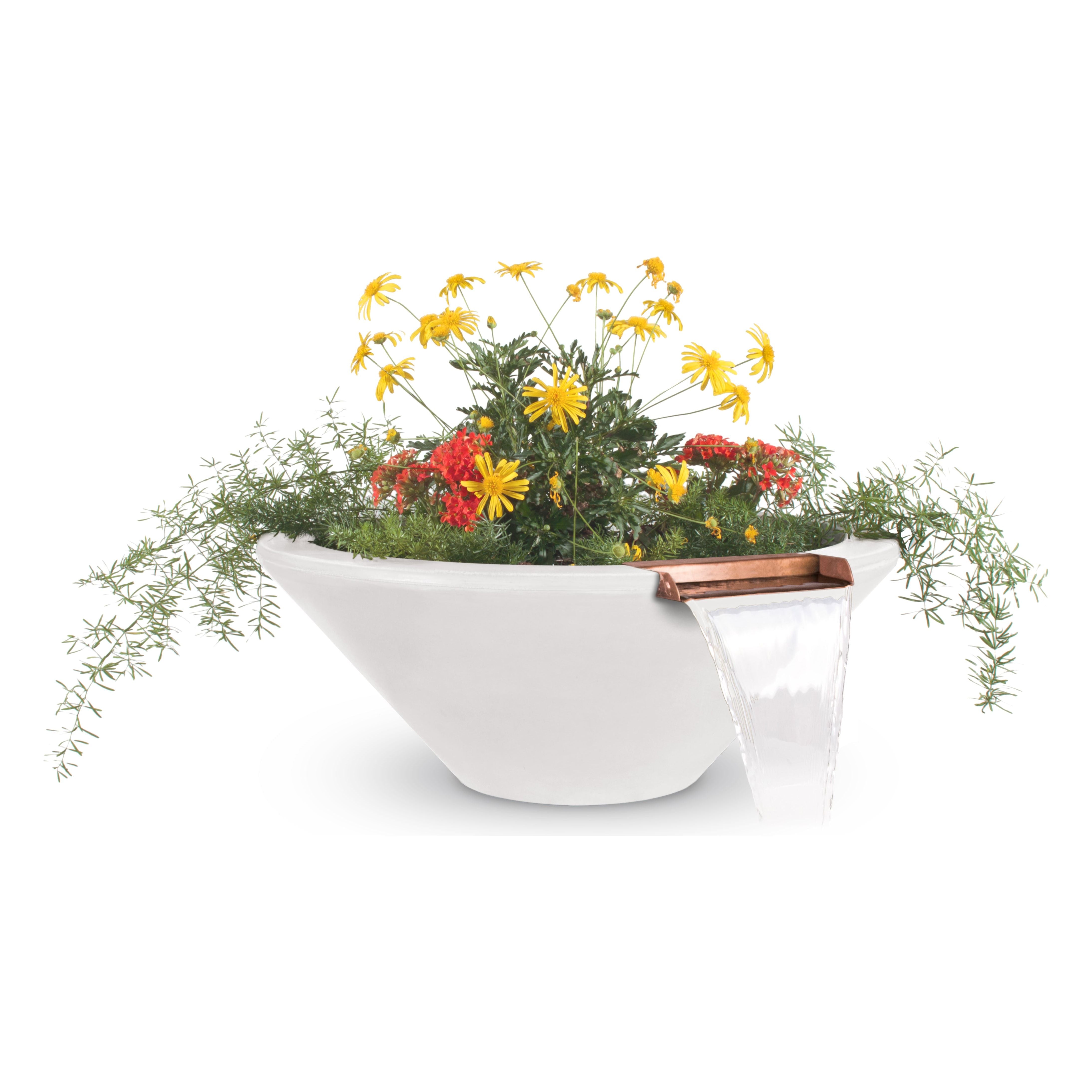 The Outdoor Plus Cazo GFRC Concrete Planter & Water Bowl