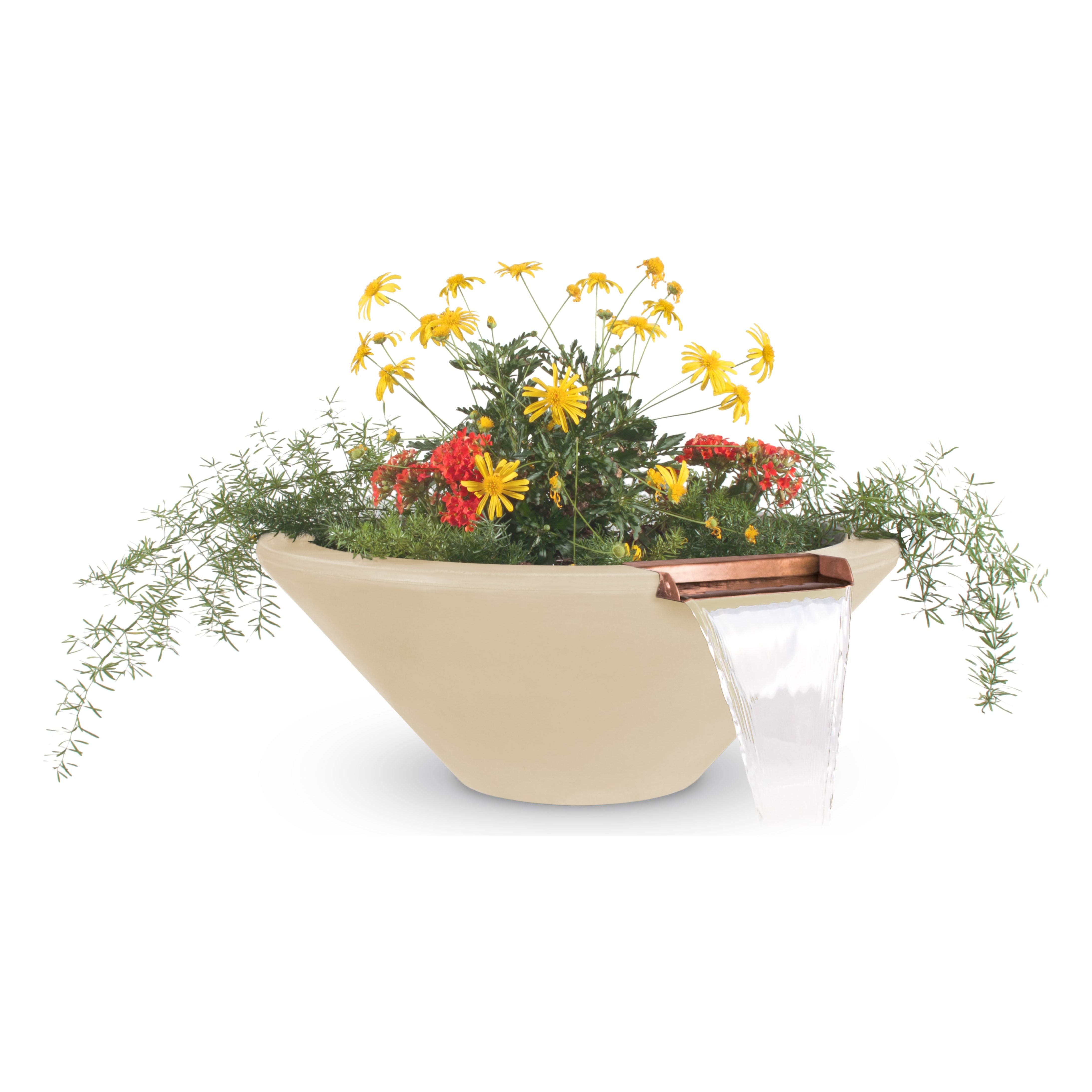The Outdoor Plus Cazo GFRC Concrete Planter & Water Bowl