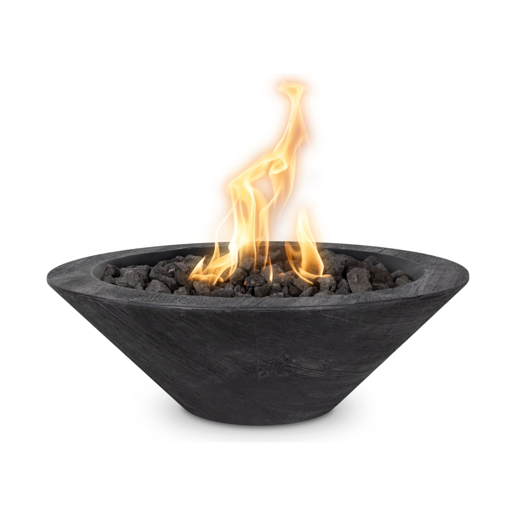 The Outdoor Plus Cazo GFRC Woodgrain Fire Bowl