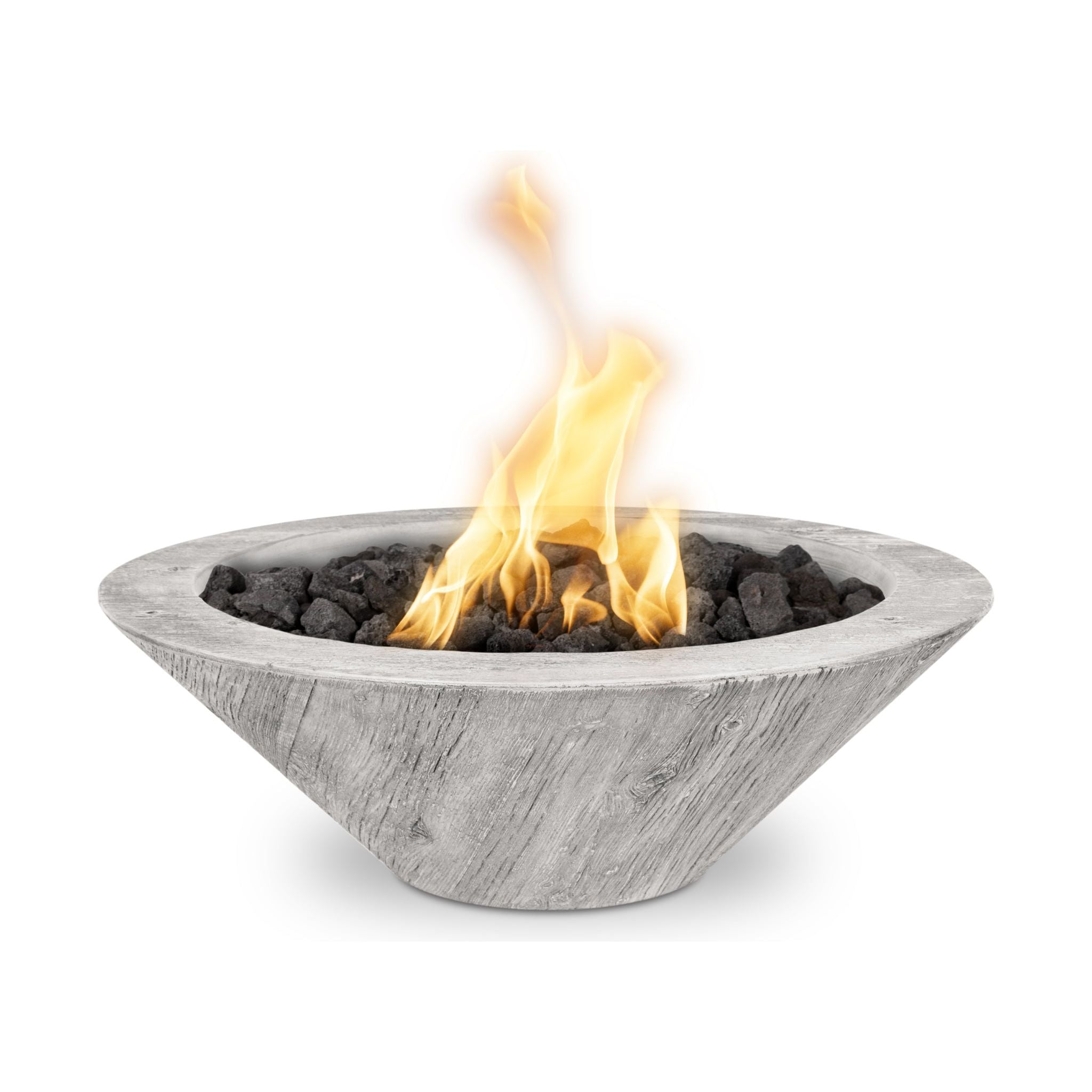 The Outdoor Plus Cazo GFRC Woodgrain Fire Bowl
