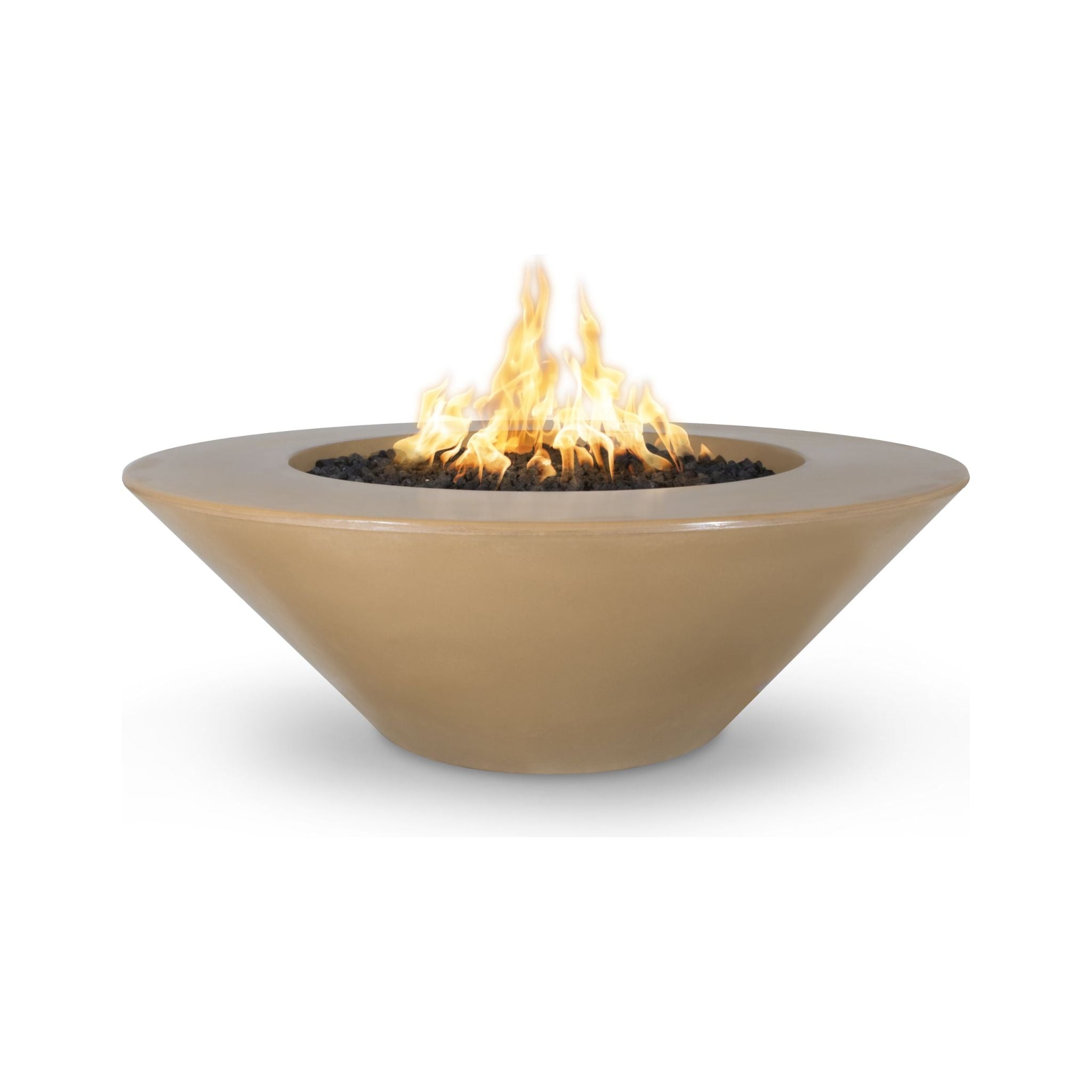 The Outdoor Plus Cazo GFRC Concrete Fire Pit - Wide Ledge