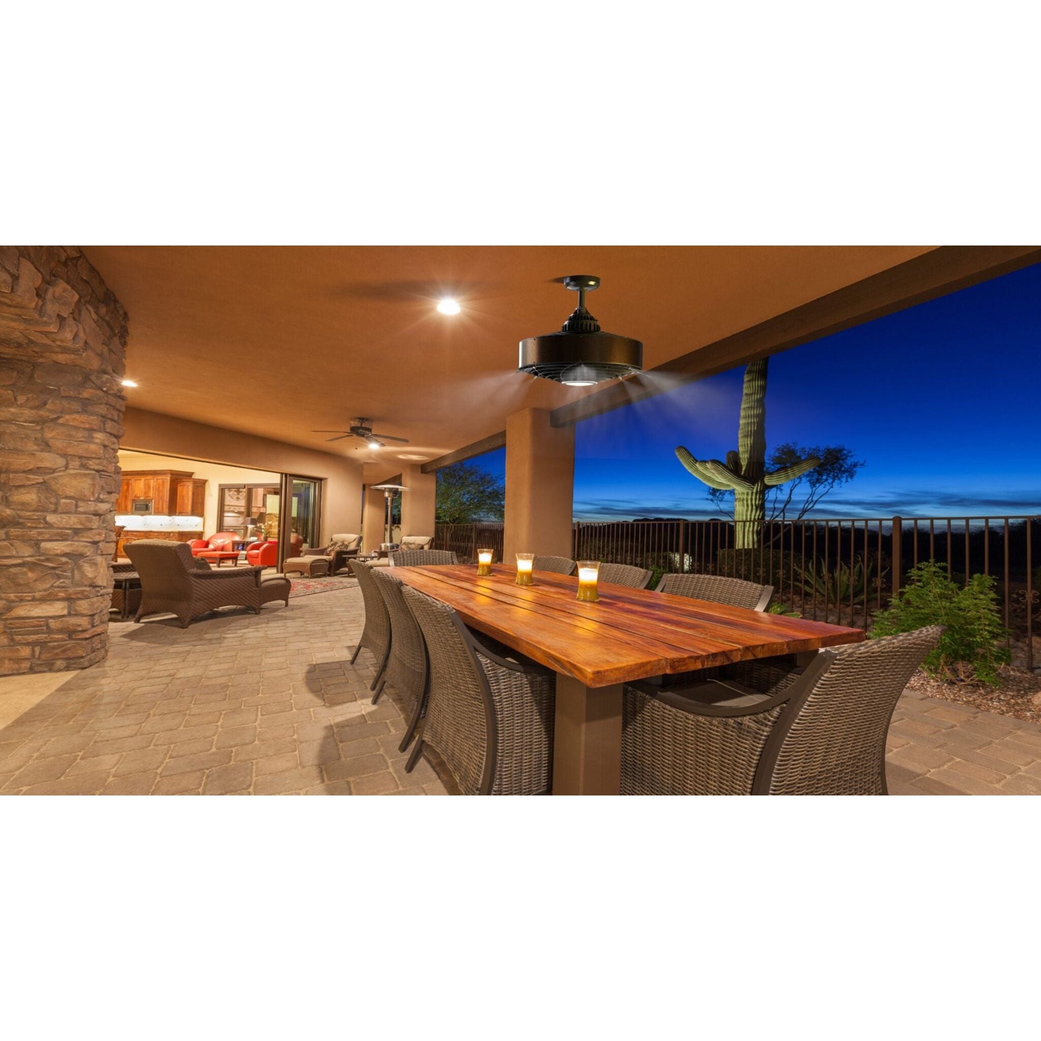 Aeromist Ceiling Mount Misting Fan Kit