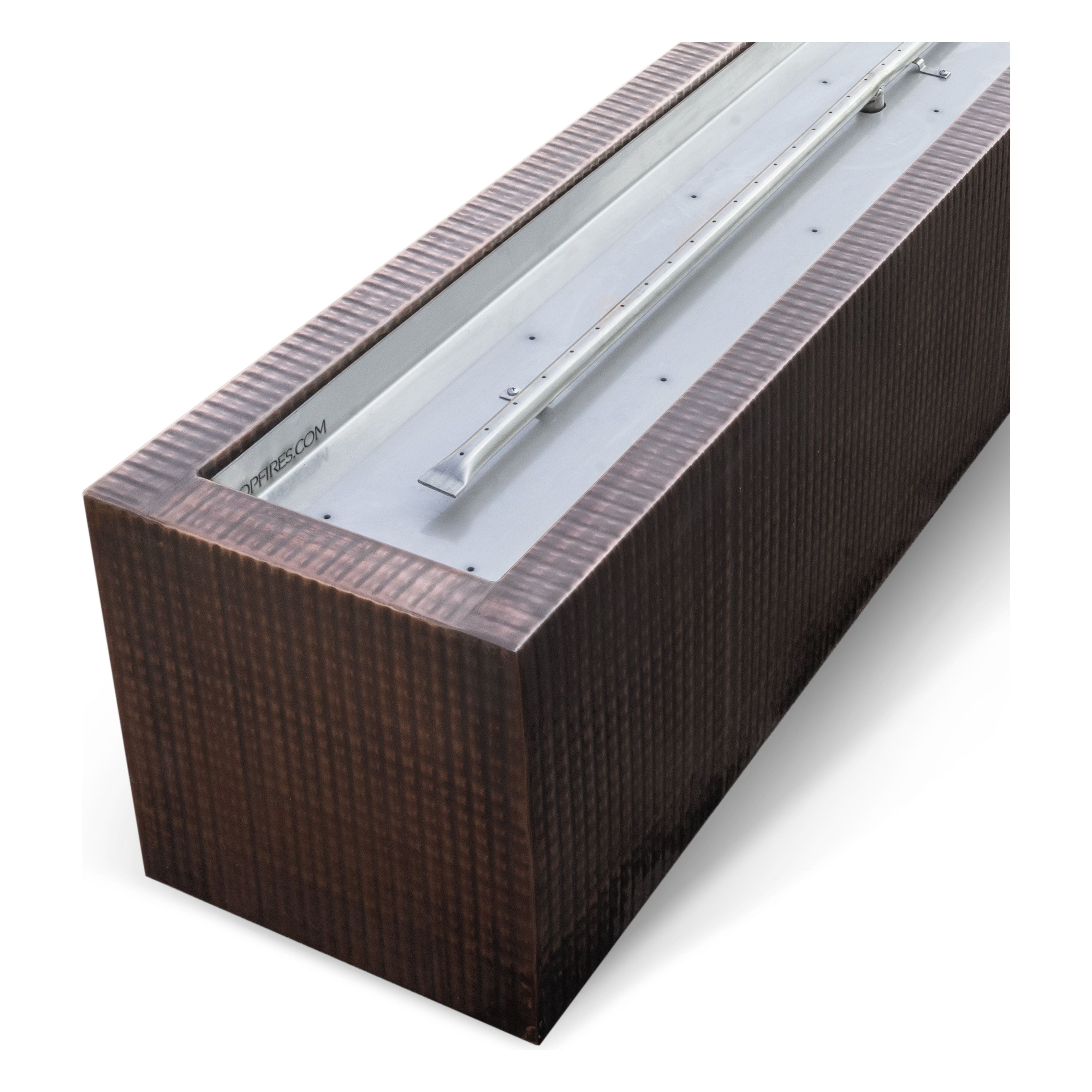 The Outdoor Plus Eaves Hammered Copper Fire Pit