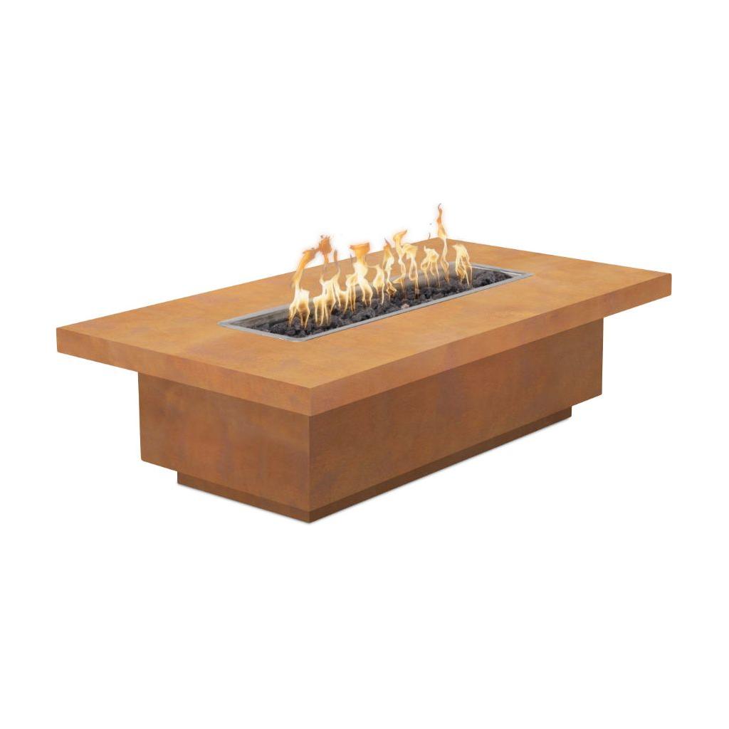 The Outdoor Plus Fremont Rectangular Metal Fire Table