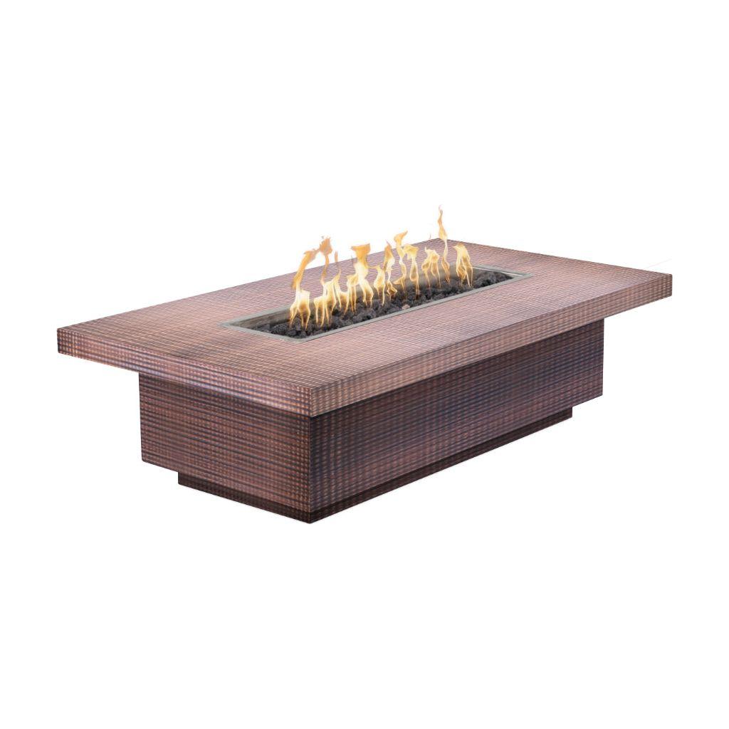 The Outdoor Plus Fremont Rectangular Metal Fire Table
