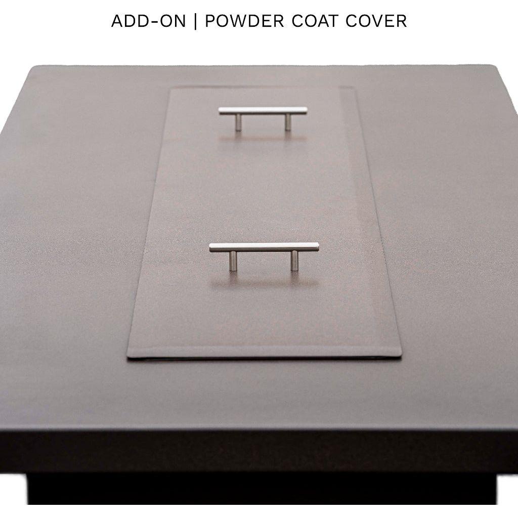 The Outdoor Plus Fremont 24" Tall Powder Coated Metal Fire Table