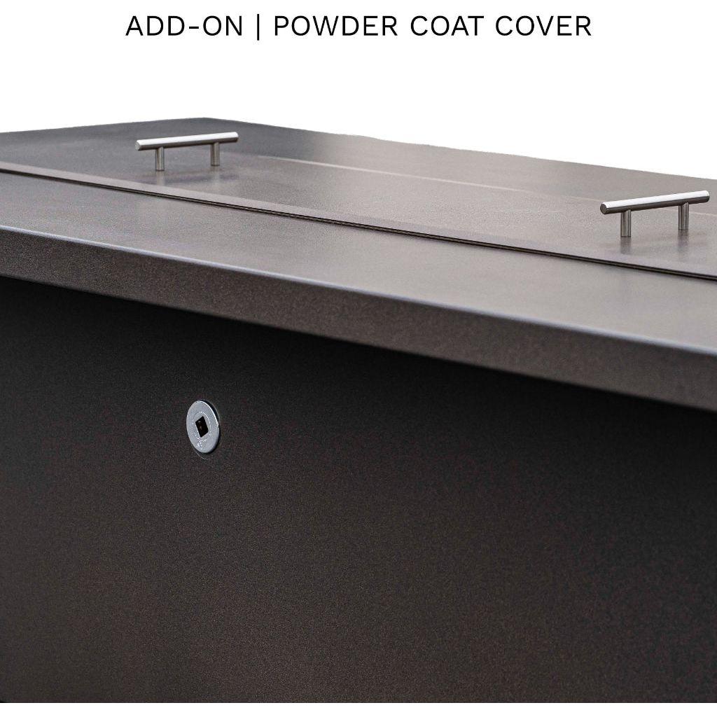 The Outdoor Plus Fremont 24" Tall Powder Coated Metal Fire Table