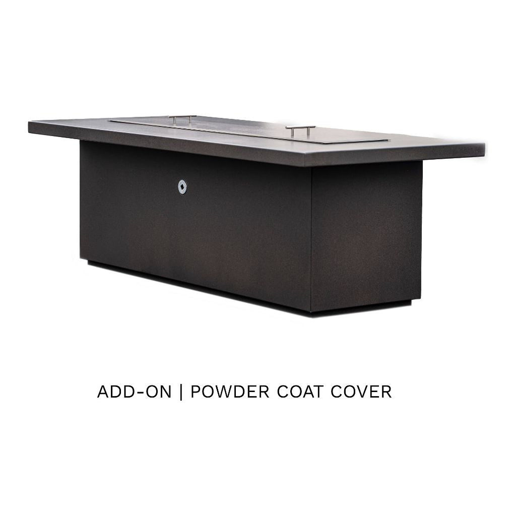 The Outdoor Plus Fremont 24" Tall Powder Coated Metal Fire Table