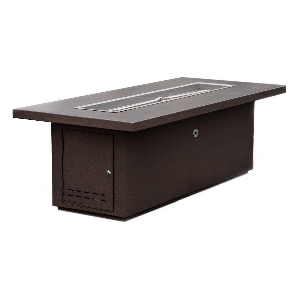 The Outdoor Plus Fremont 24" Tall Powder Coated Metal Fire Table