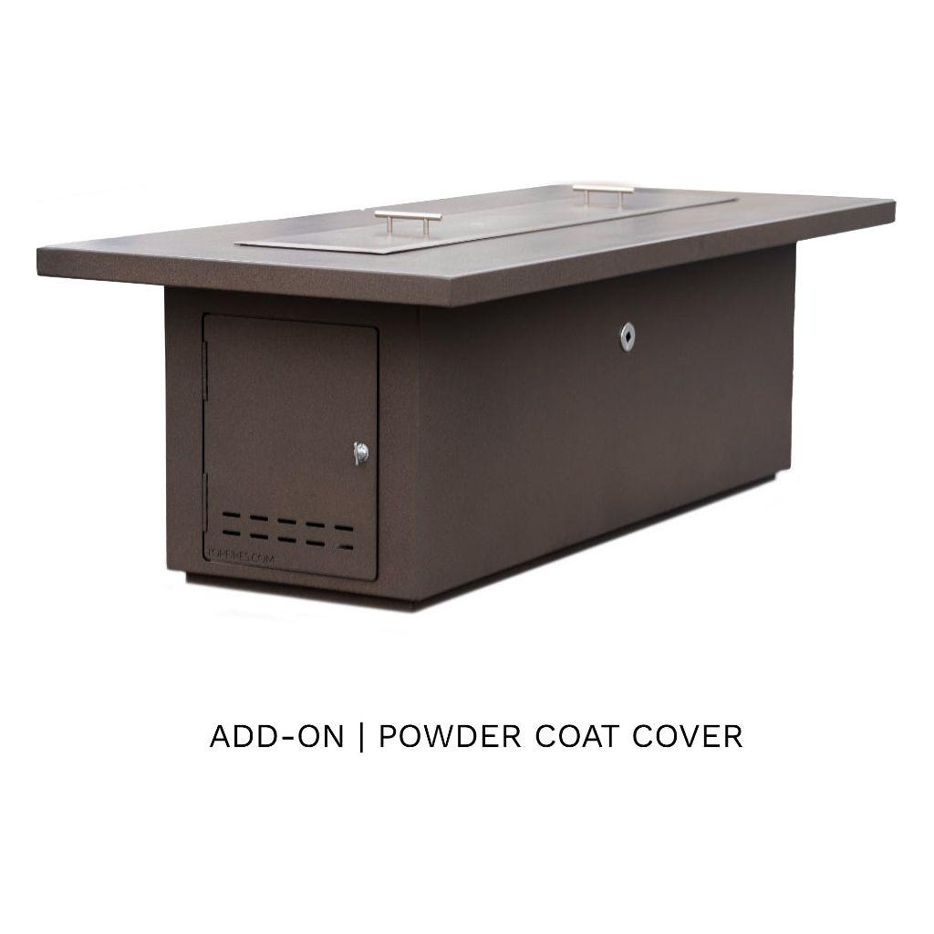 The Outdoor Plus Fremont 24" Tall Powder Coated Metal Fire Table