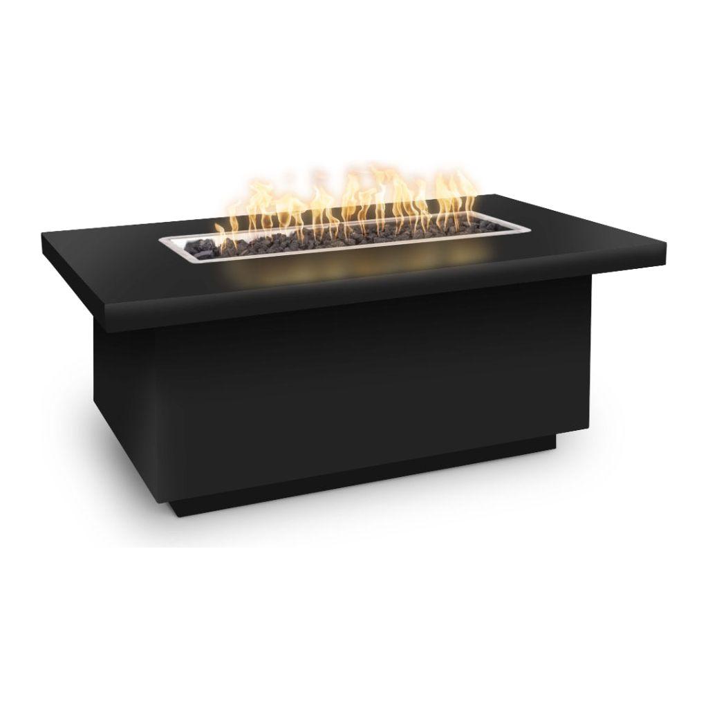 The Outdoor Plus Fremont 24" Tall Powder Coated Metal Fire Table