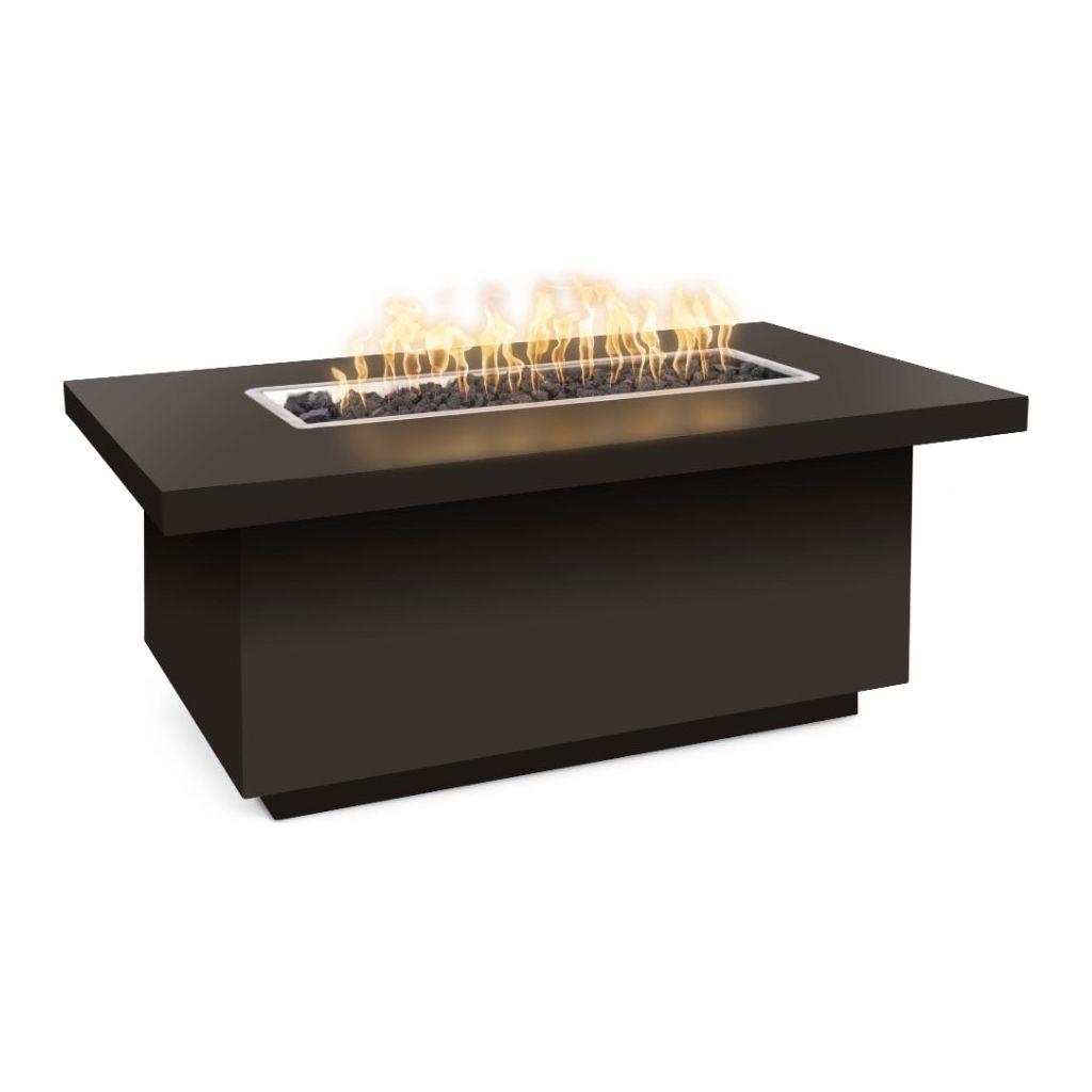The Outdoor Plus Fremont 24" Tall Powder Coated Metal Fire Table