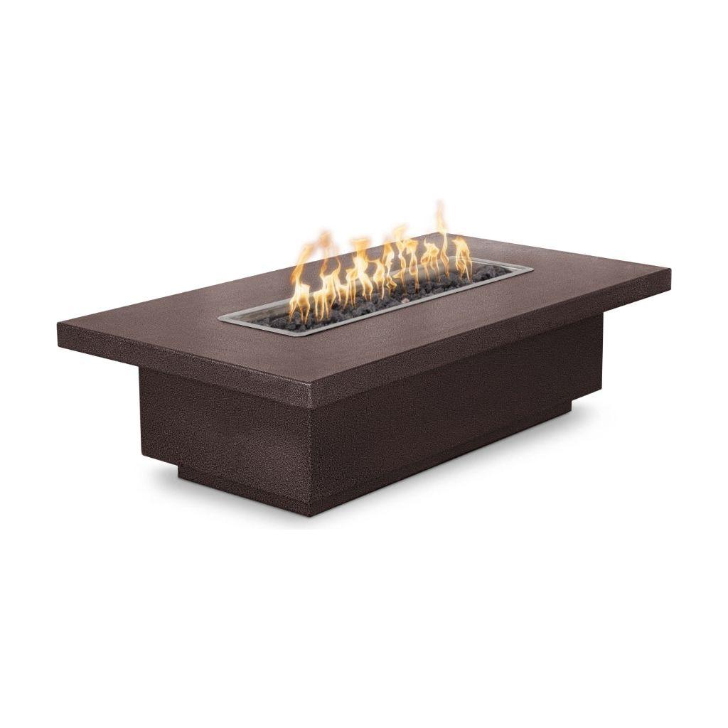The Outdoor Plus Fremont Rectangular Powder Coated Metal Fire Pit