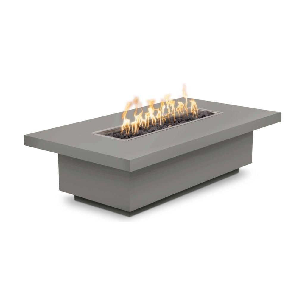 The Outdoor Plus Fremont Rectangular Powder Coated Metal Fire Pit