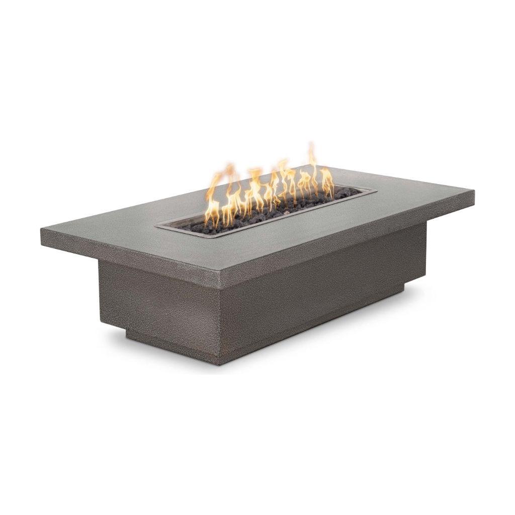 The Outdoor Plus Fremont Rectangular Powder Coated Metal Fire Pit