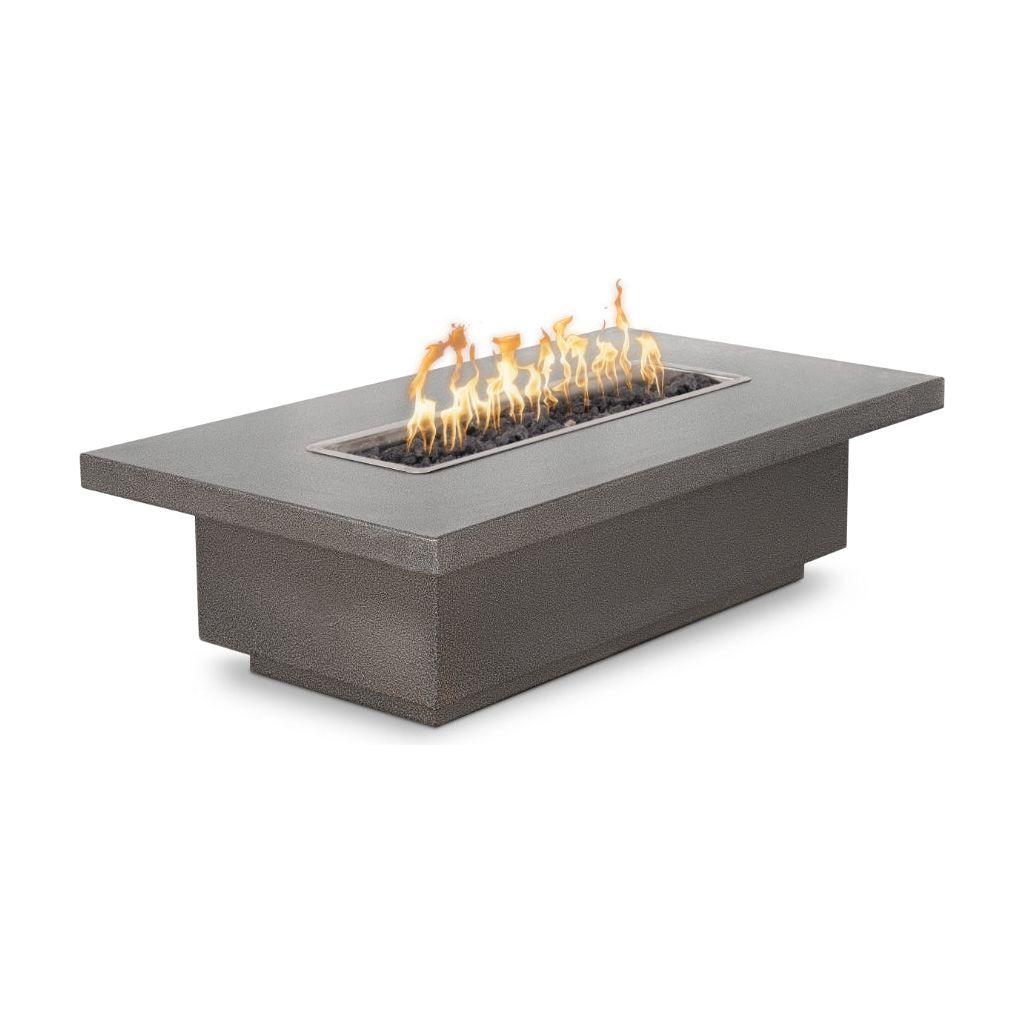 The Outdoor Plus Fremont Rectangular Powder Coated Metal Fire Pit