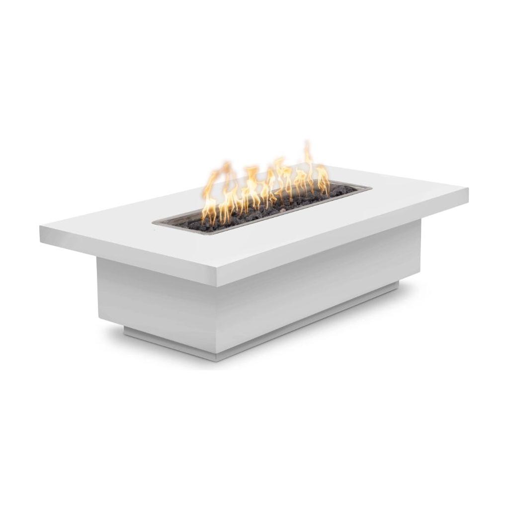 The Outdoor Plus Fremont Rectangular Powder Coated Metal Fire Pit