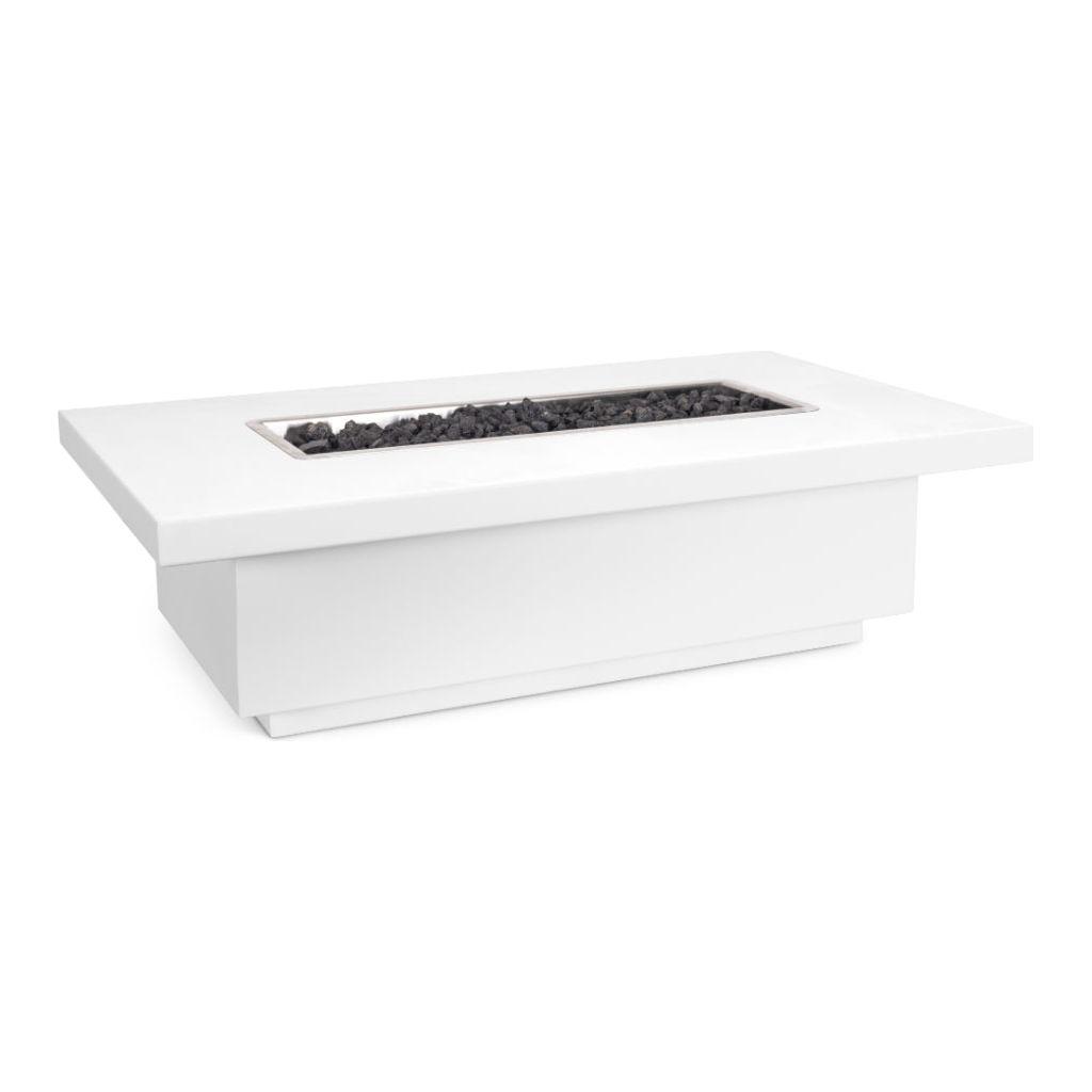 The Outdoor Plus Fremont Rectangular Powder Coated Metal Fire Pit