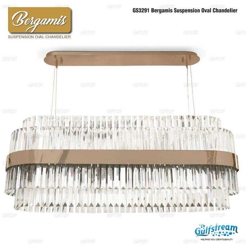 Gulfstream Bergamis Suspension Oval Chandelier
