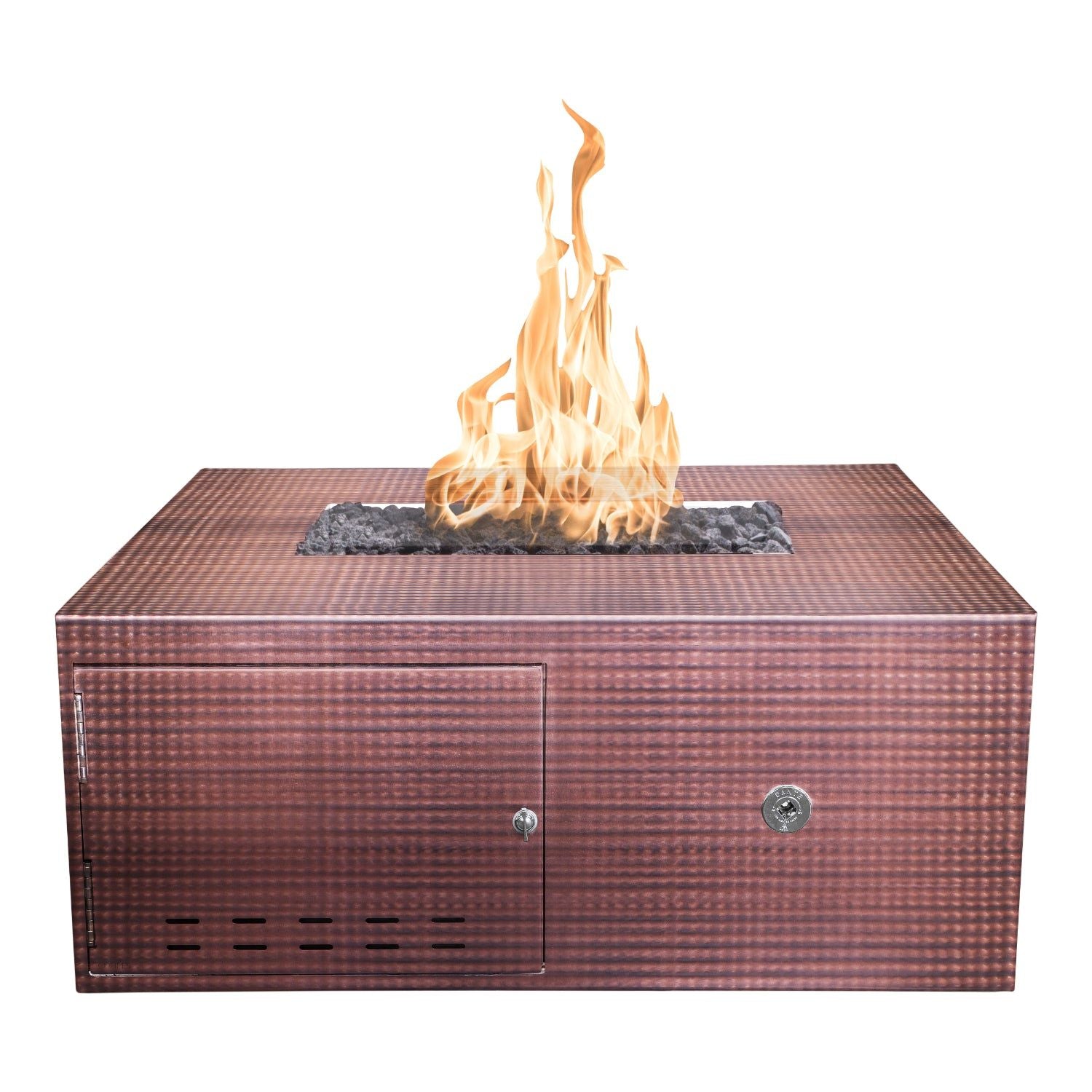 The Outdoor Plus Gallaway Square Metal Fire Pit – Low Profile