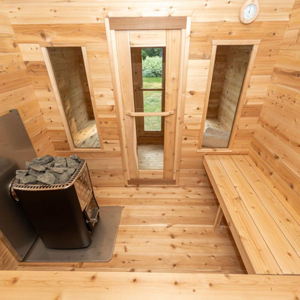 Dundalk Leisurecraft CT Georgian Cabin Sauna with Change Room