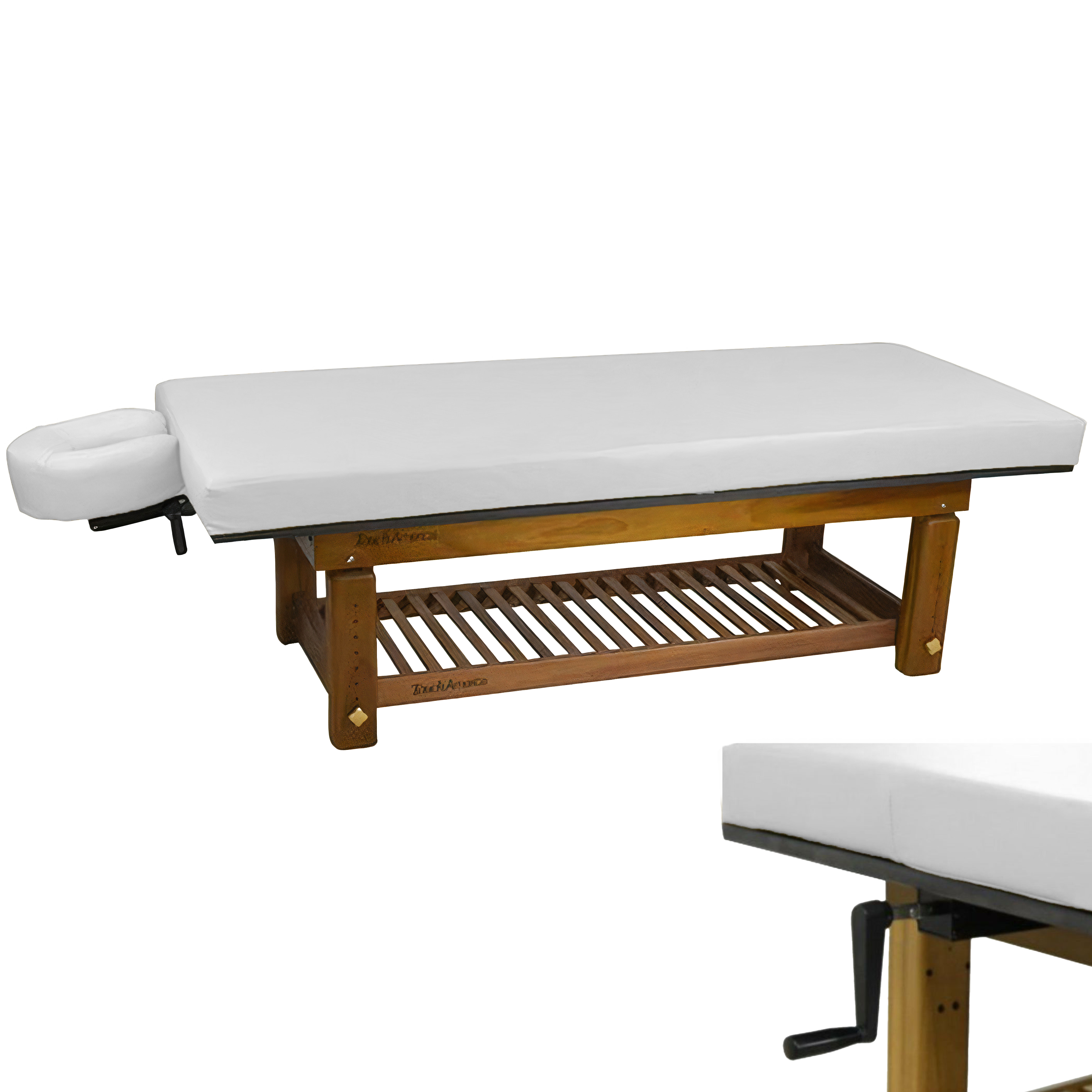 TouchAmerica Solterra Indoor/Outdoor Solid Teak Spa and Massage Table