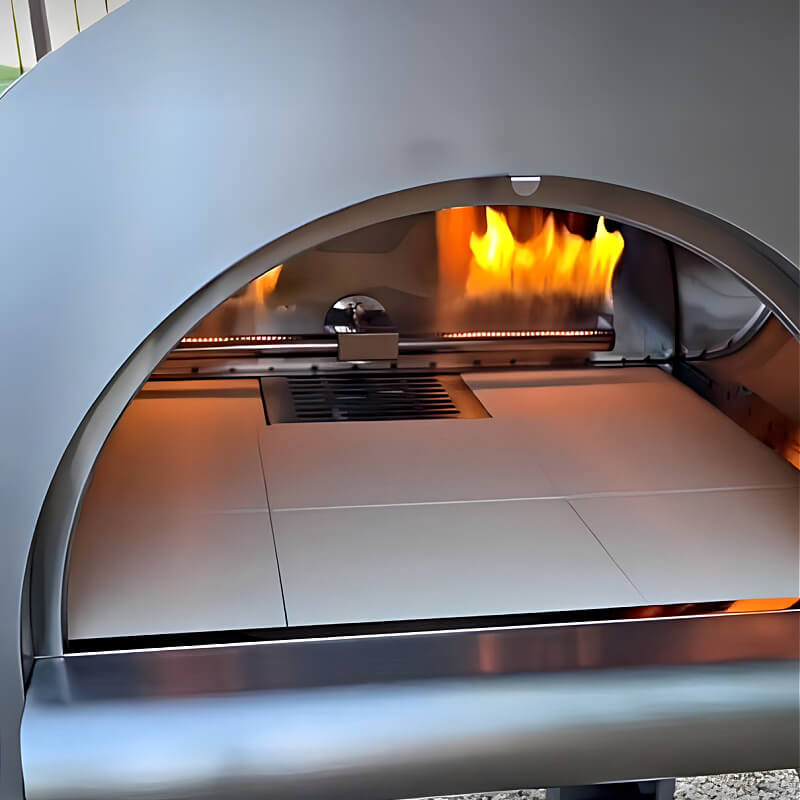 Kokomo Grills 32 Inch Dual Fuel Stainless Steel Pizza Oven