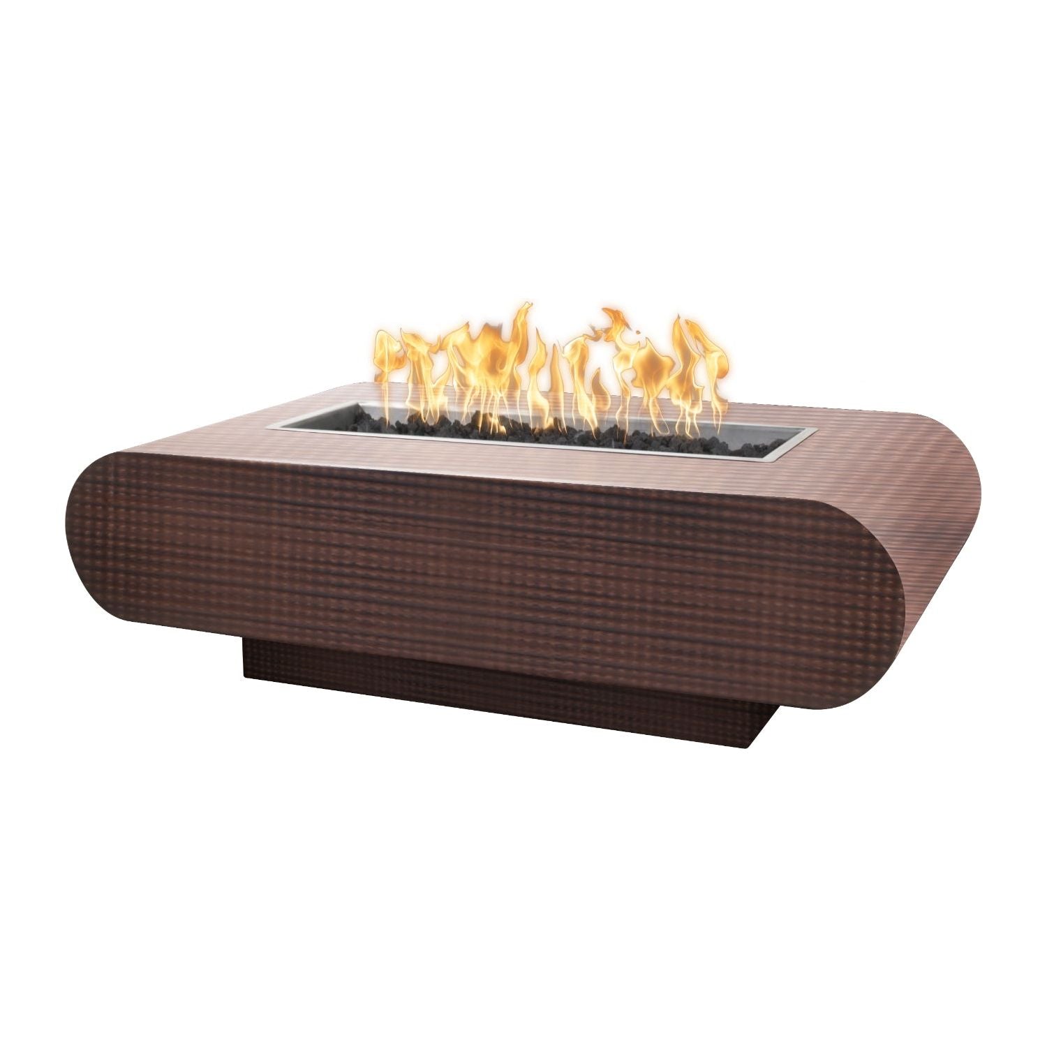 The Outdoor Plus La Jolla Rectangular Metal Fire Pit