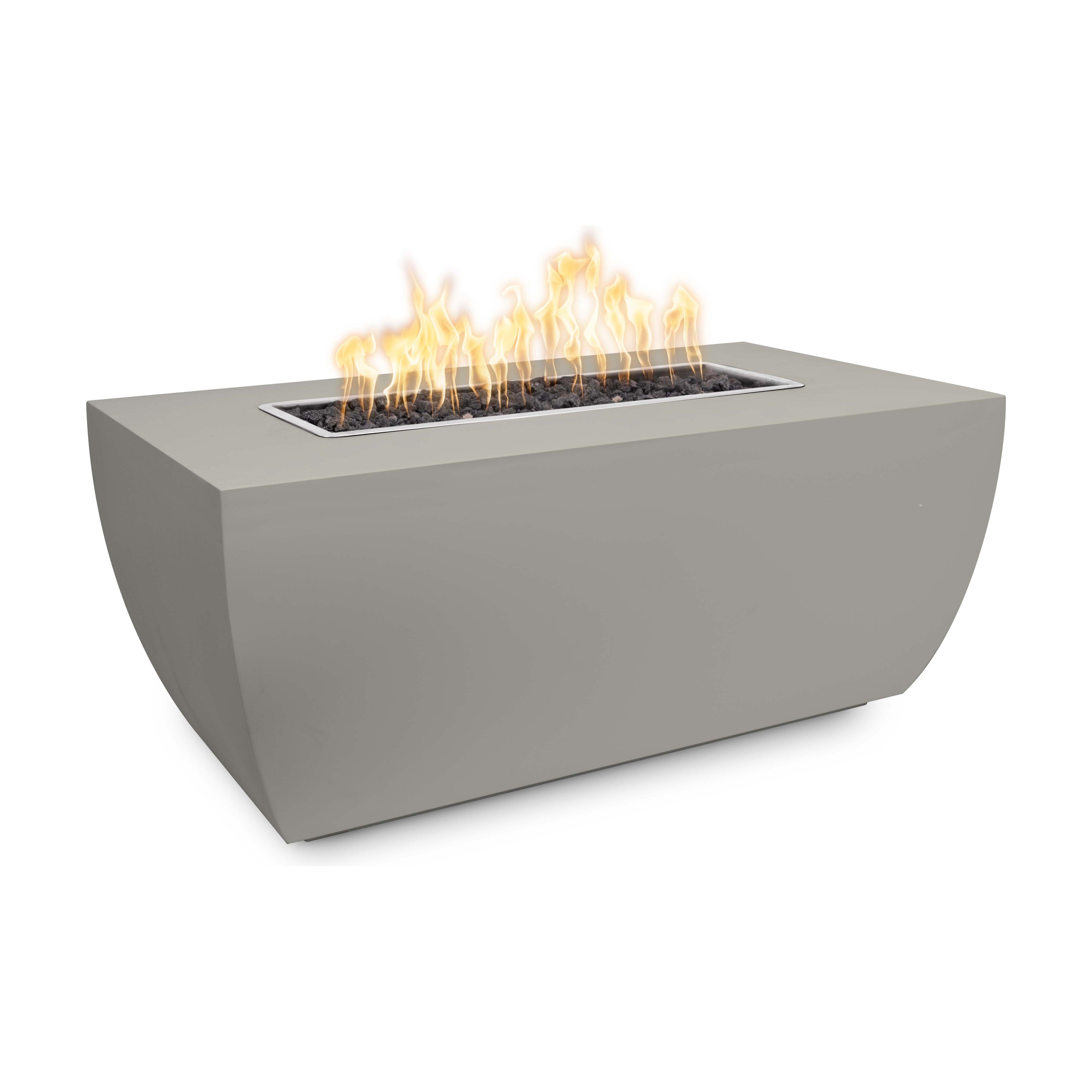 The Outdoor Plus Avalon Metal Powder Coat Linear 24" Tall Fire Pit