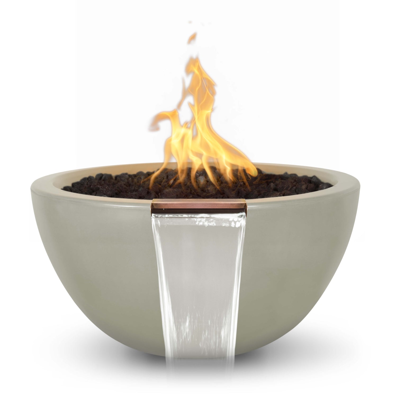 The Outdoor Plus Luna GFRC Concrete Fire & Water Bowl