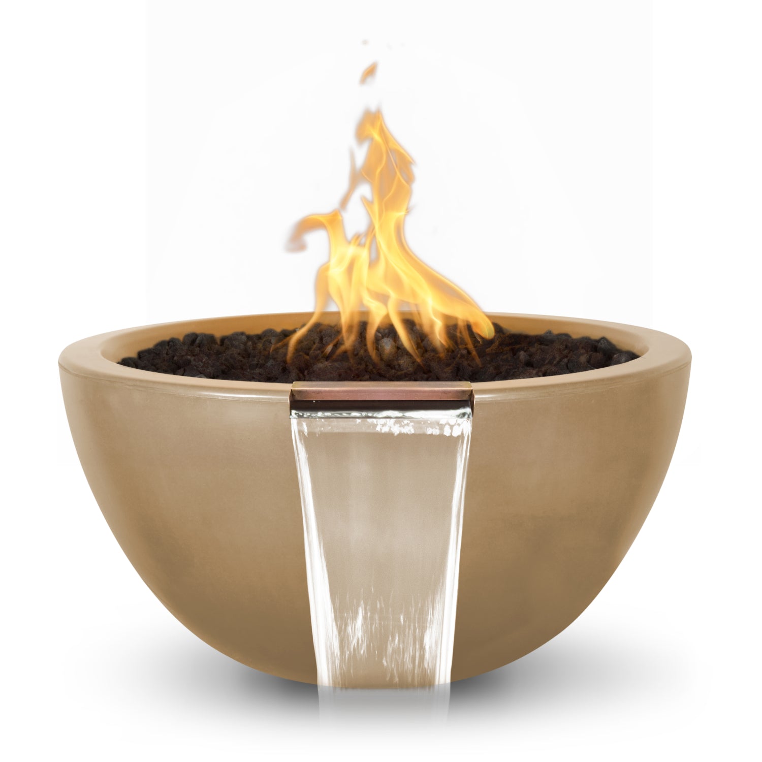 The Outdoor Plus Luna GFRC Concrete Fire & Water Bowl