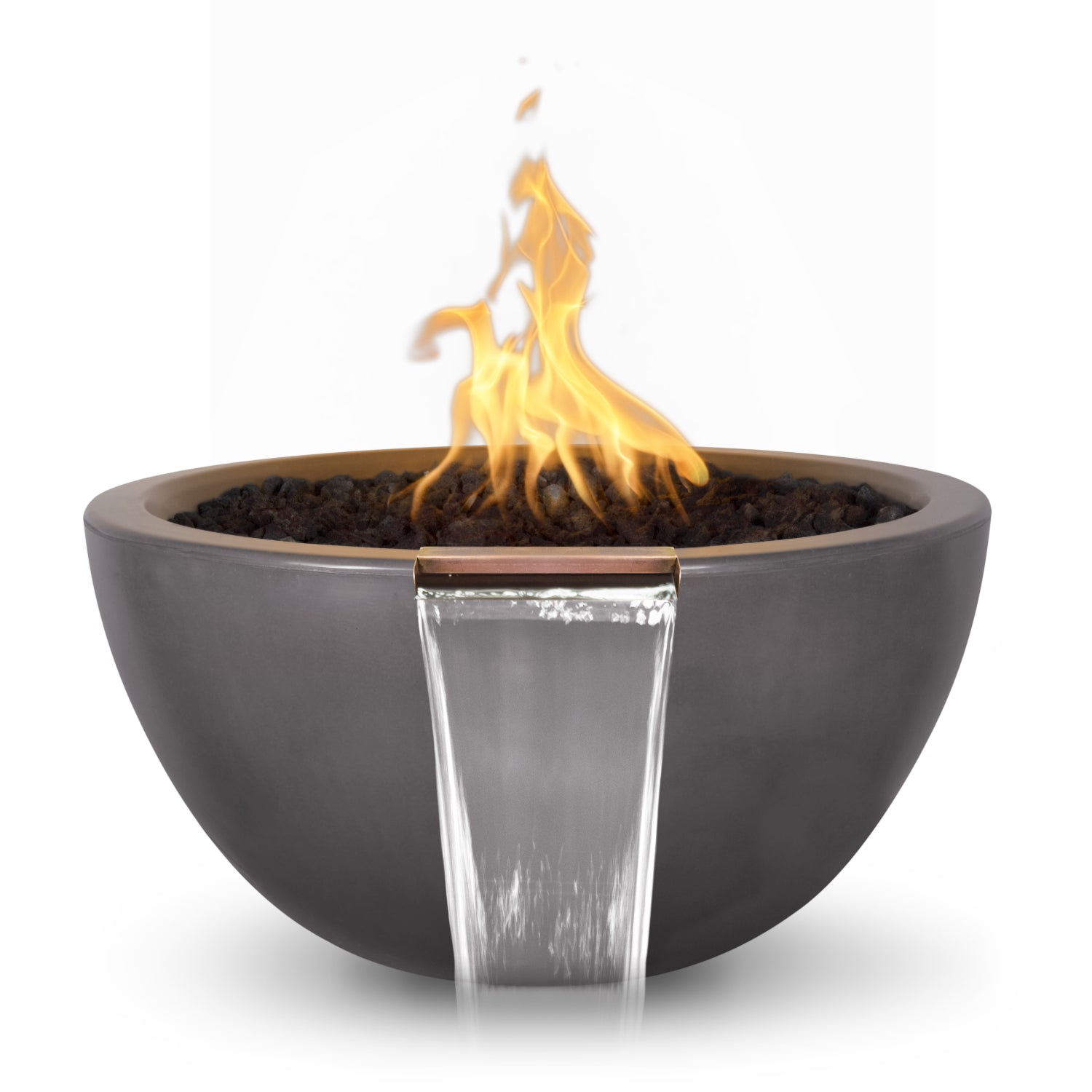 The Outdoor Plus Luna GFRC Concrete Fire & Water Bowl