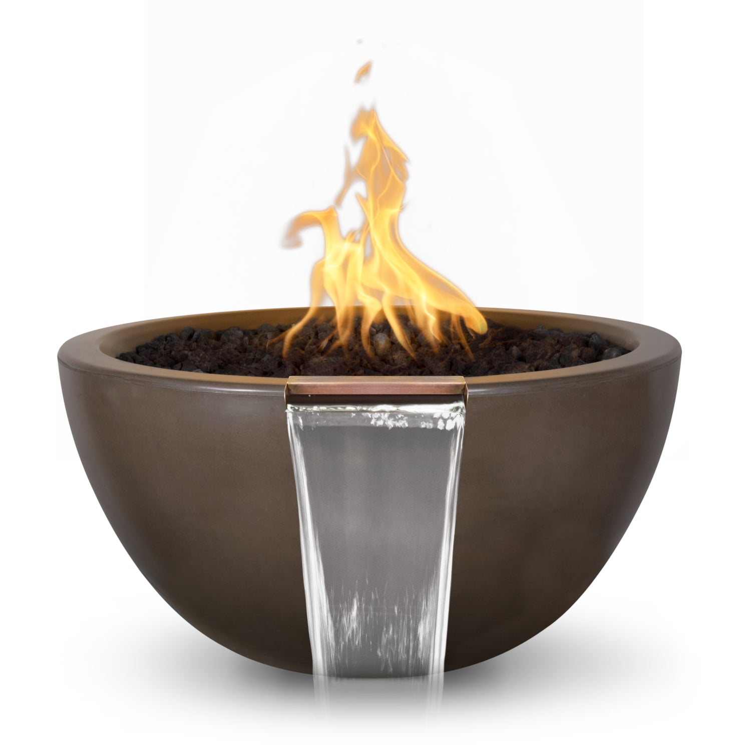 The Outdoor Plus Luna GFRC Concrete Fire & Water Bowl