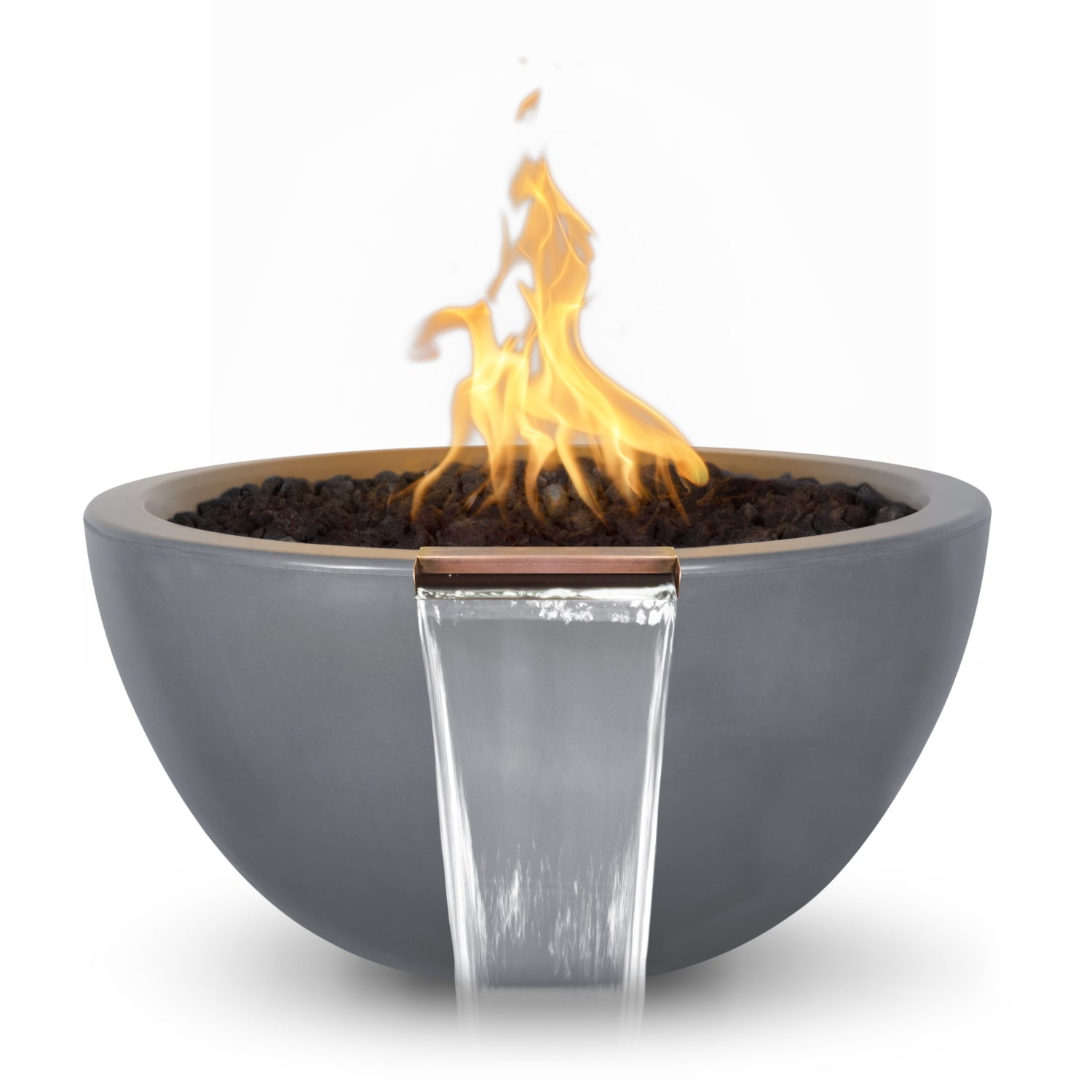 The Outdoor Plus Luna GFRC Concrete Fire & Water Bowl