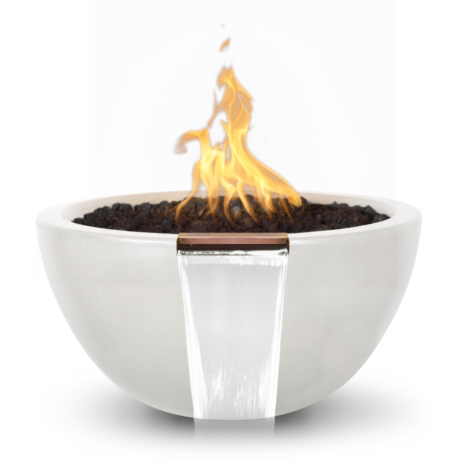 The Outdoor Plus Luna GFRC Concrete Fire & Water Bowl