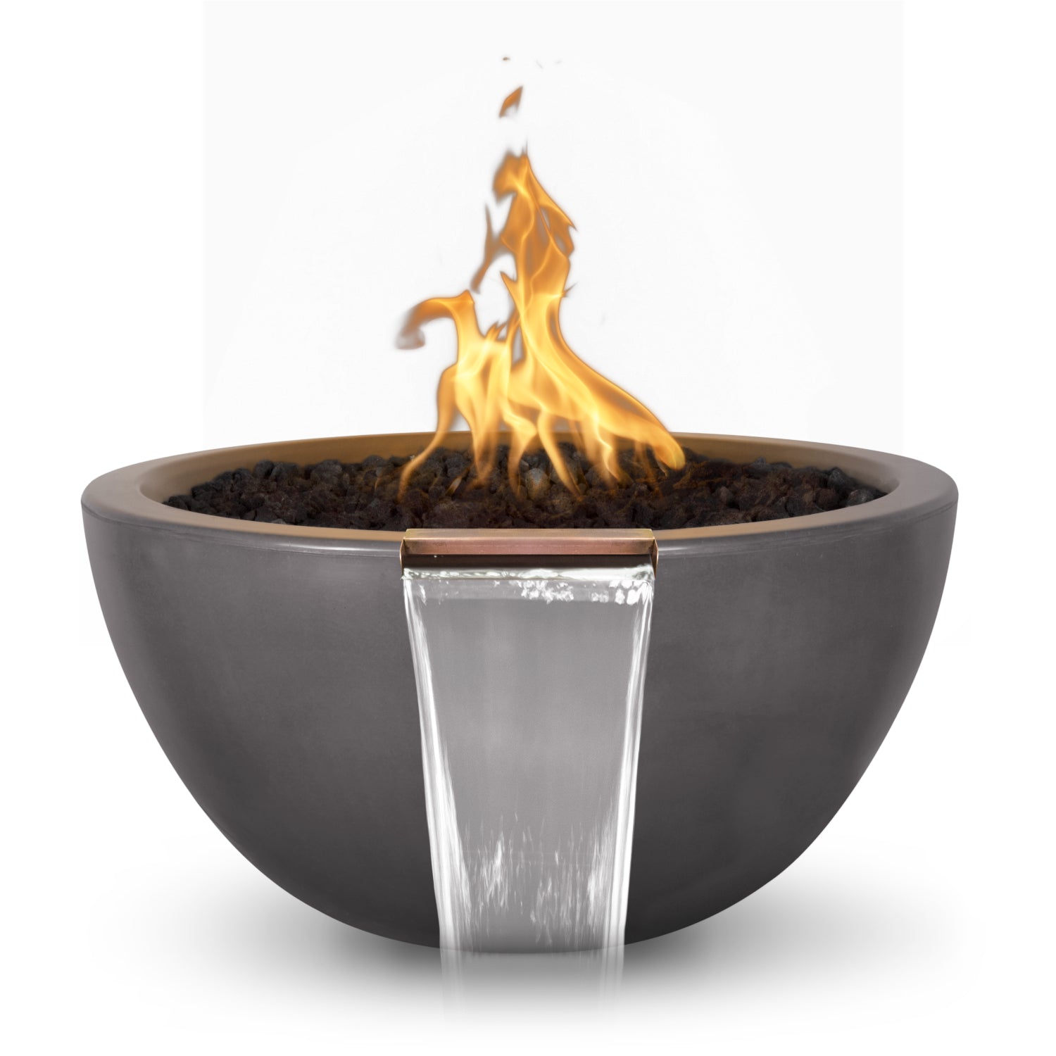 The Outdoor Plus Luna GFRC Concrete Fire & Water Bowl
