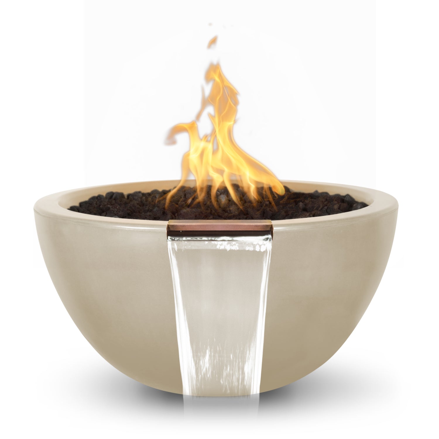 The Outdoor Plus Luna GFRC Concrete Fire & Water Bowl