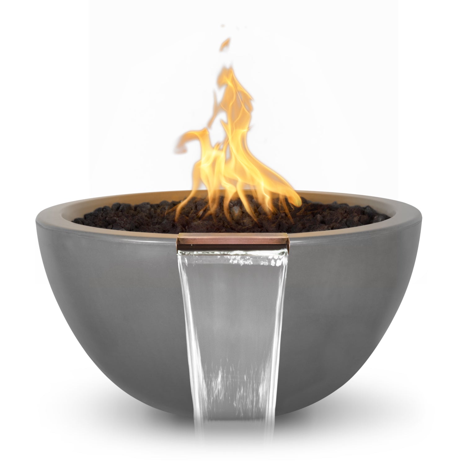 The Outdoor Plus Luna GFRC Concrete Fire & Water Bowl