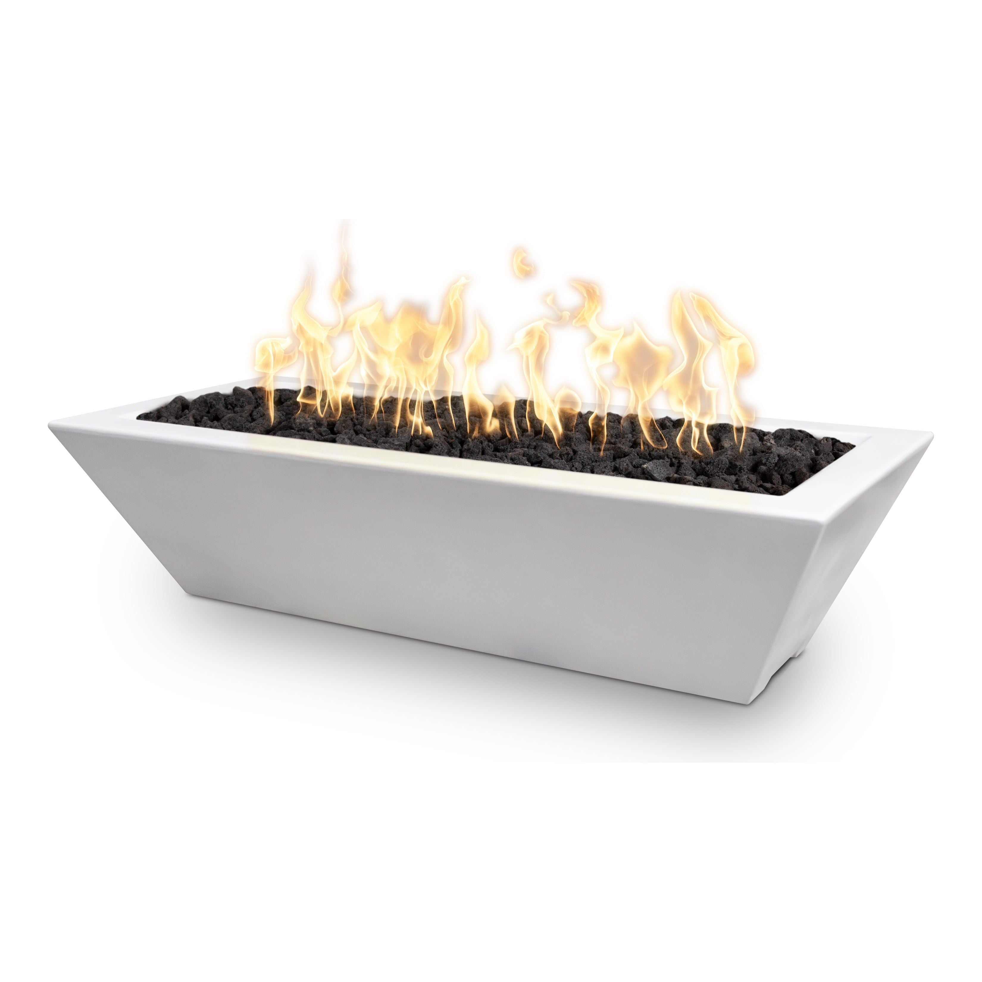 Maya Linear GFRC Concrete Fire Bowl by The Outdoor Plus