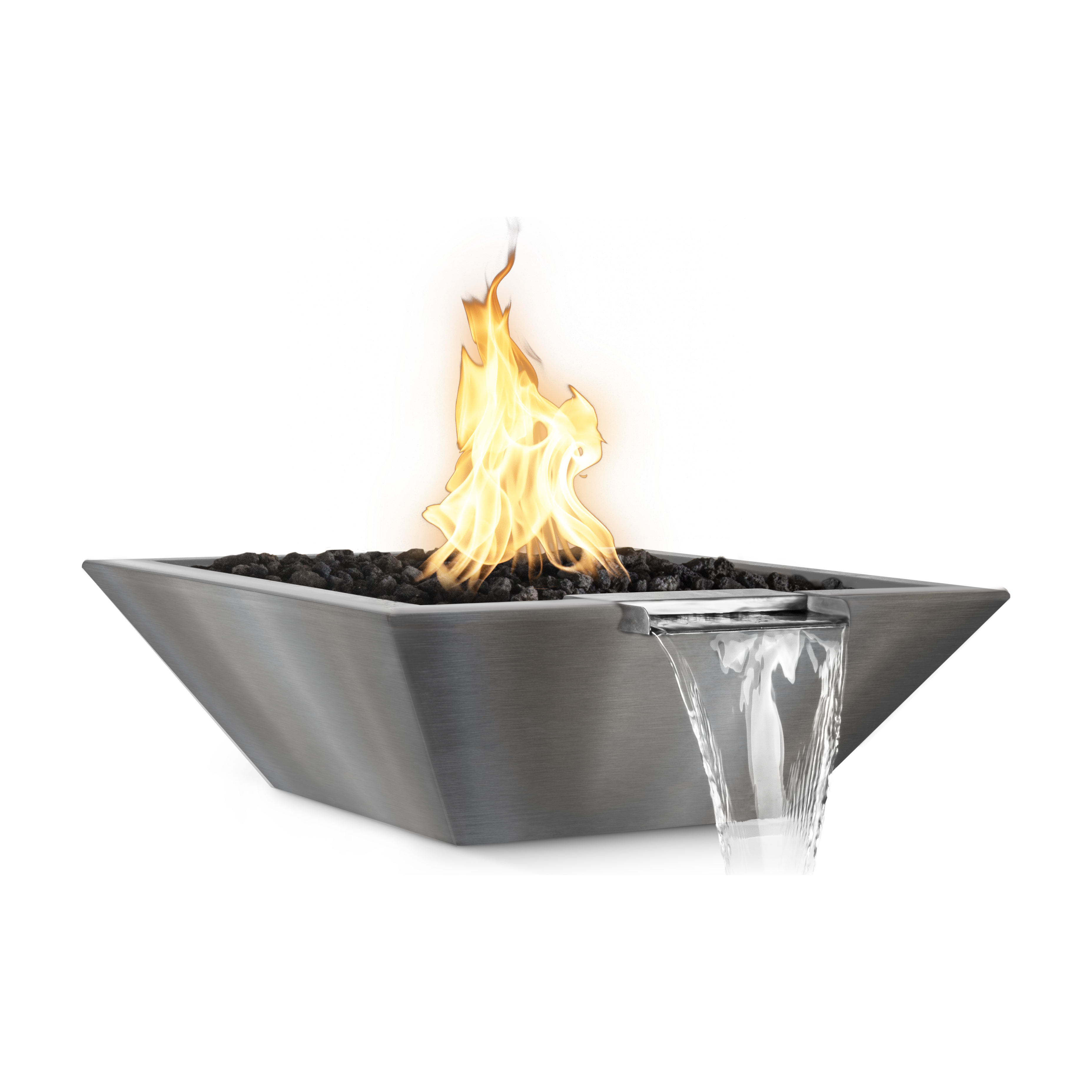 The Outdoor Plus Maya Stainless Steel Fire & Water Bowl