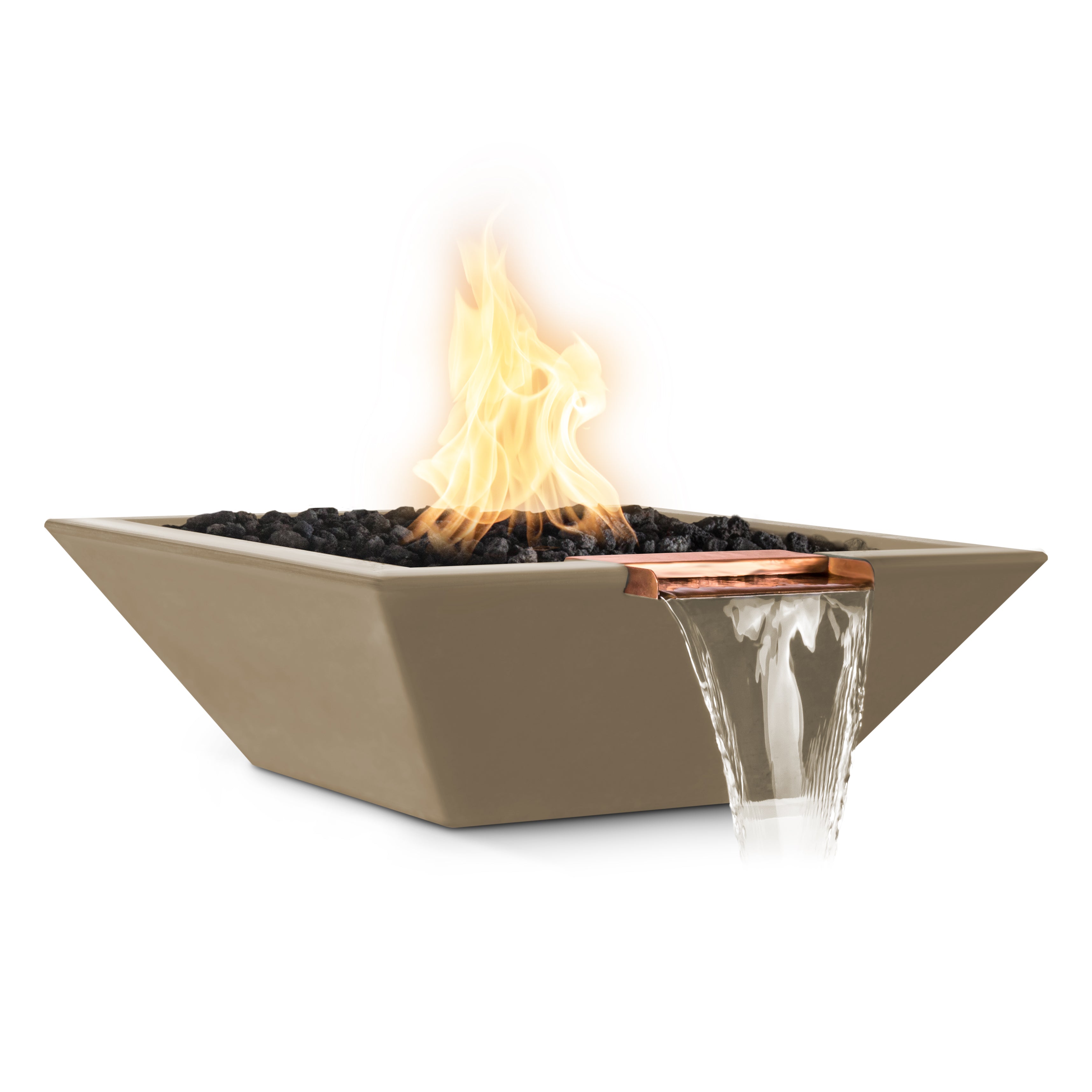 The Outdoor Plus Maya GFRC Concrete Fire & Water Bowl