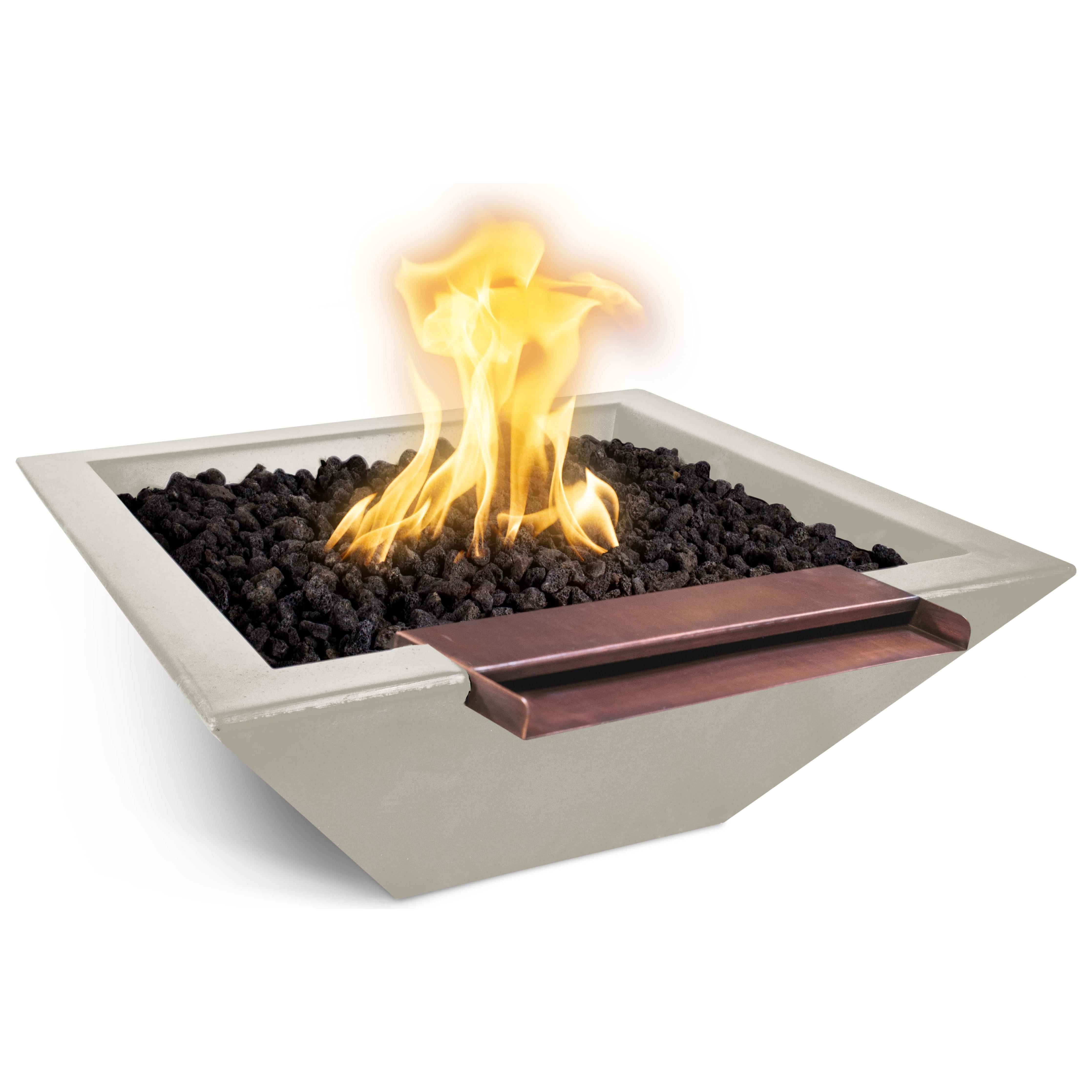 The Outdoor Plus Maya GFRC Concrete Fire & Water Bowl - Wide Spill