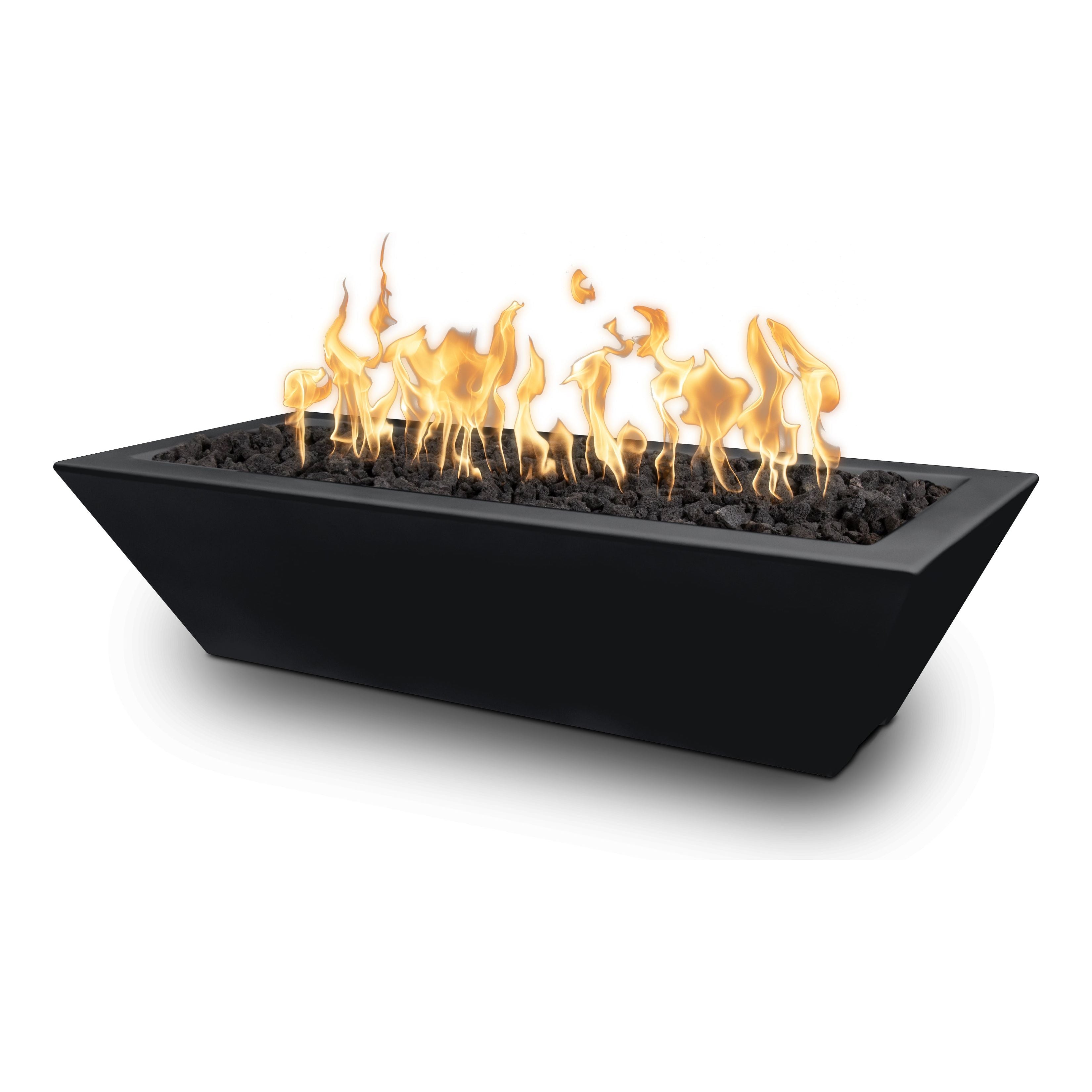 The Outdoor Plus Maya Linear Powder Coat Fire Bowl